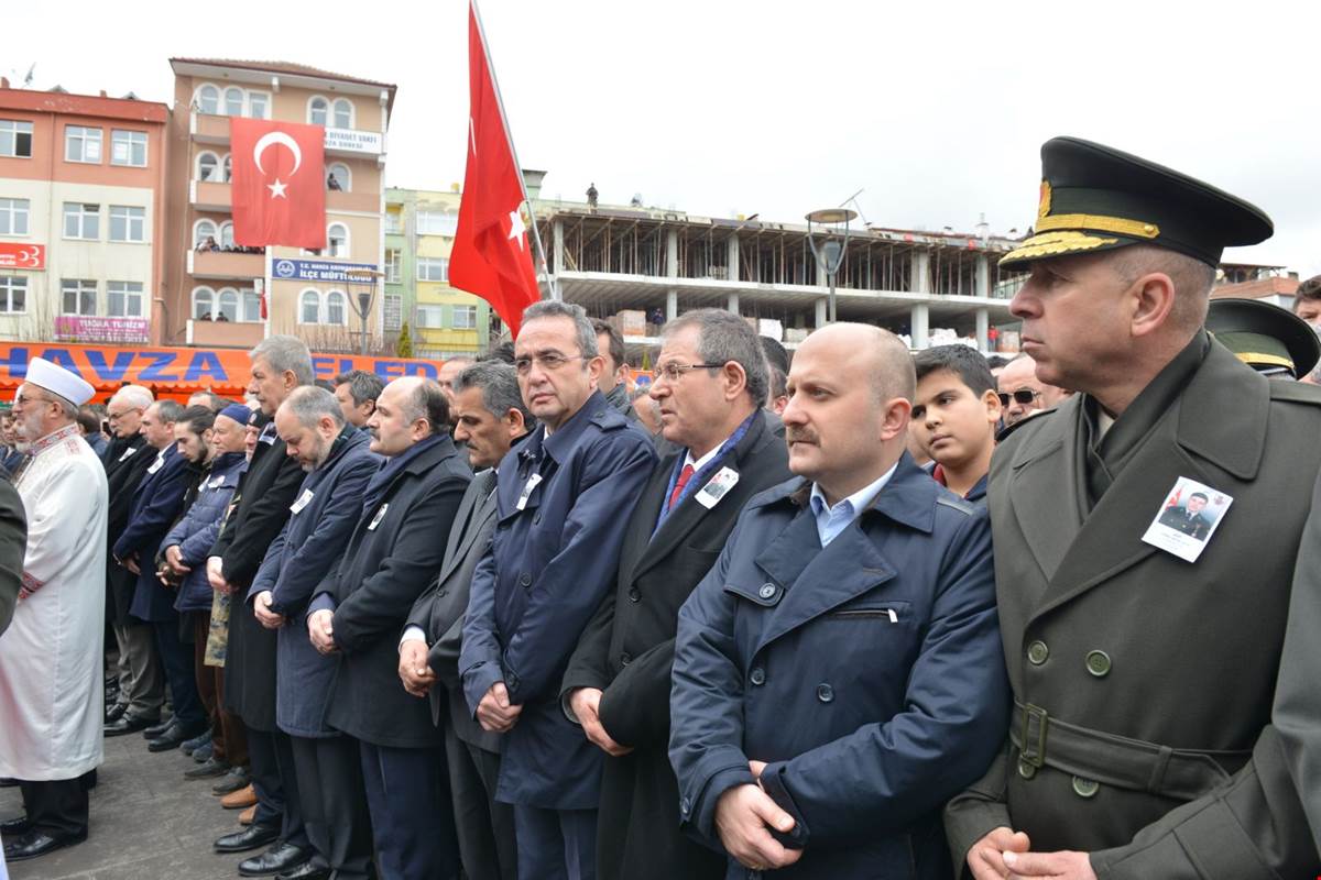 AFRİN ŞEHİDİMİZ PİYADE ASTSUBAY ÇAVUŞ GÖKSU ŞAFAK ŞAHİN, MEMLEKETİ HAVZA’DA EBEDİYETE UĞURLANDI