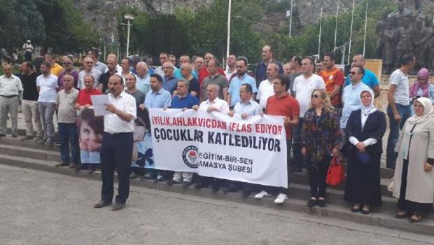 Amasya’da, Eylül ve Leyla’yı katledenler kınandı