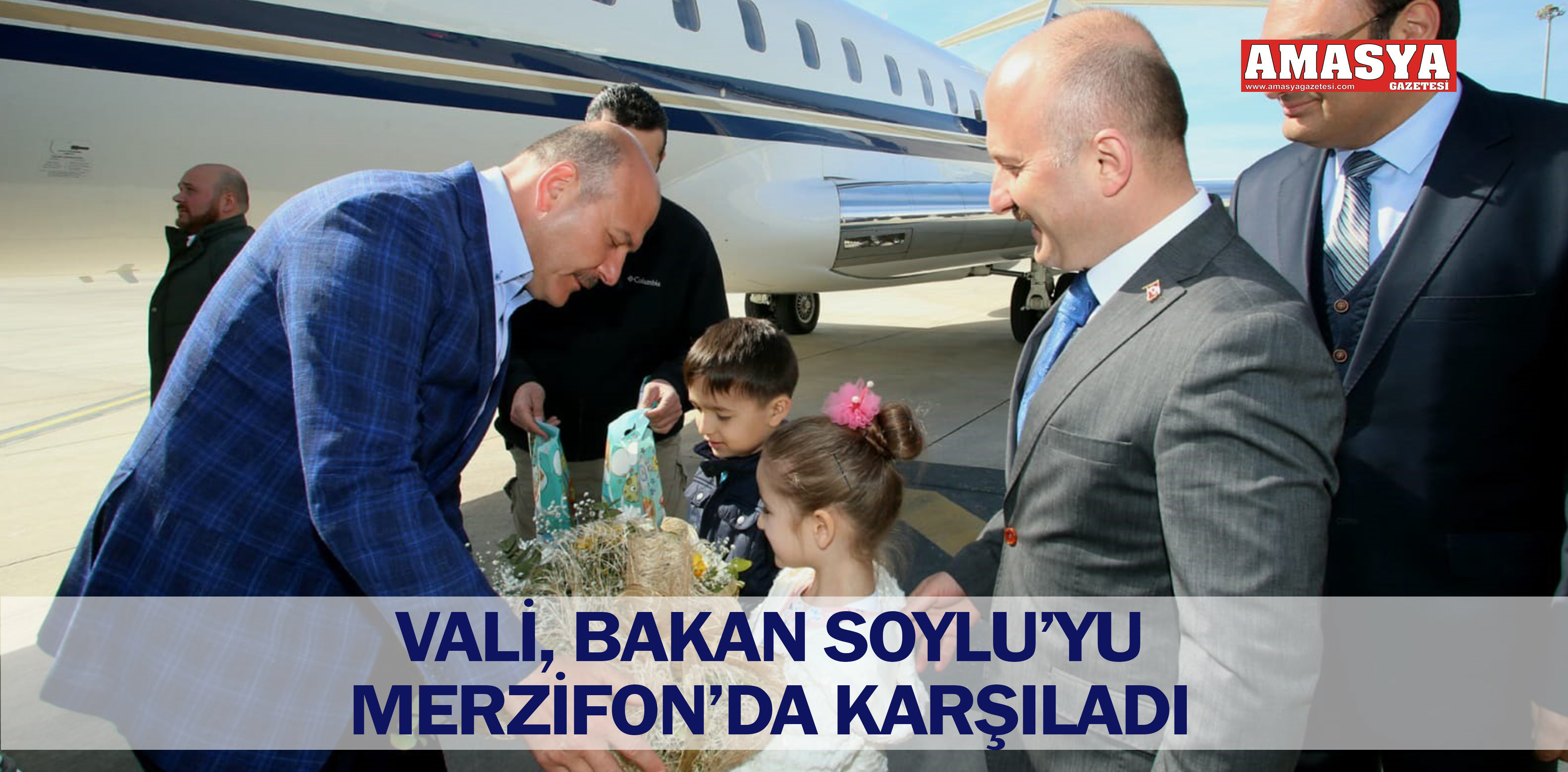 VALİ, BAKAN SOYLU’YU MERZİFON’DA KARŞILADI