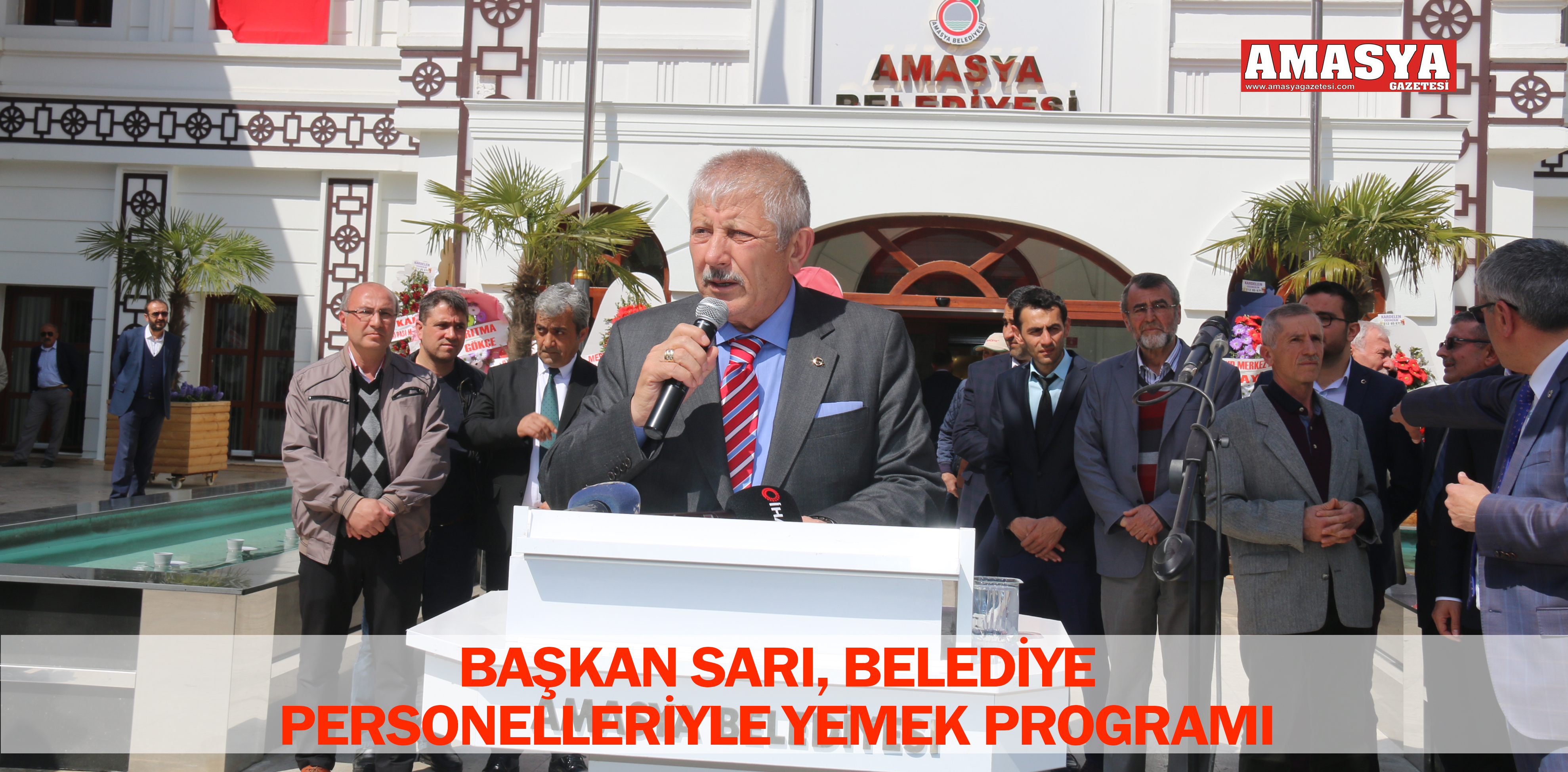 BAŞKAN SARI, BELEDİYE PERSONELLERİYLE YEMEK PROGRAMI