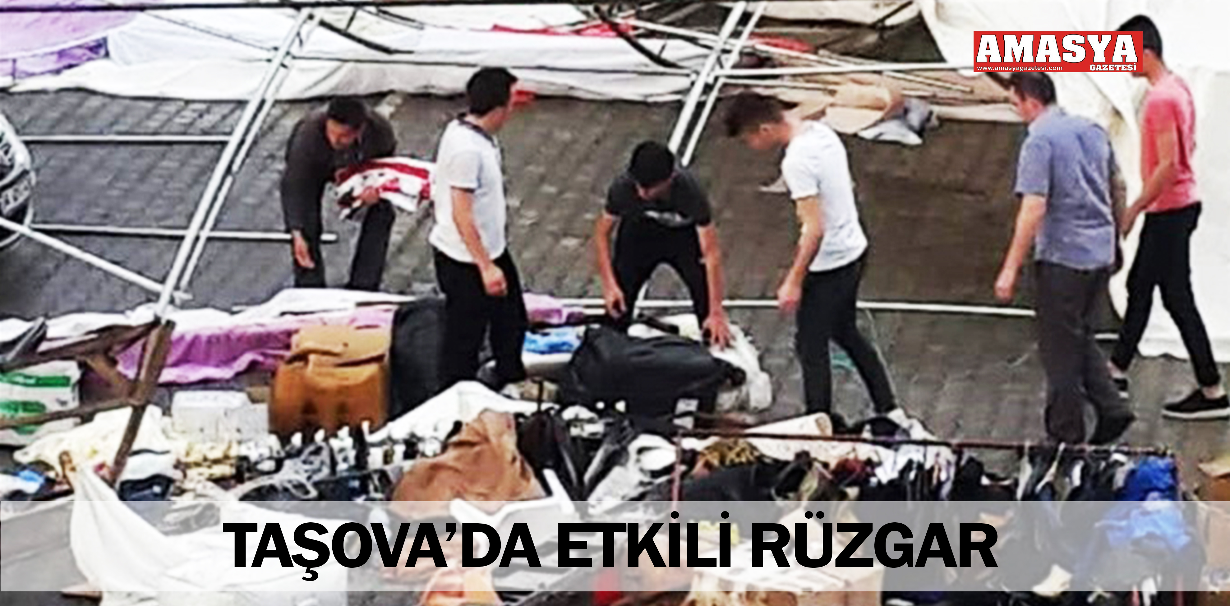 TAŞOVA’DA ETKİLİ RÜZGAR