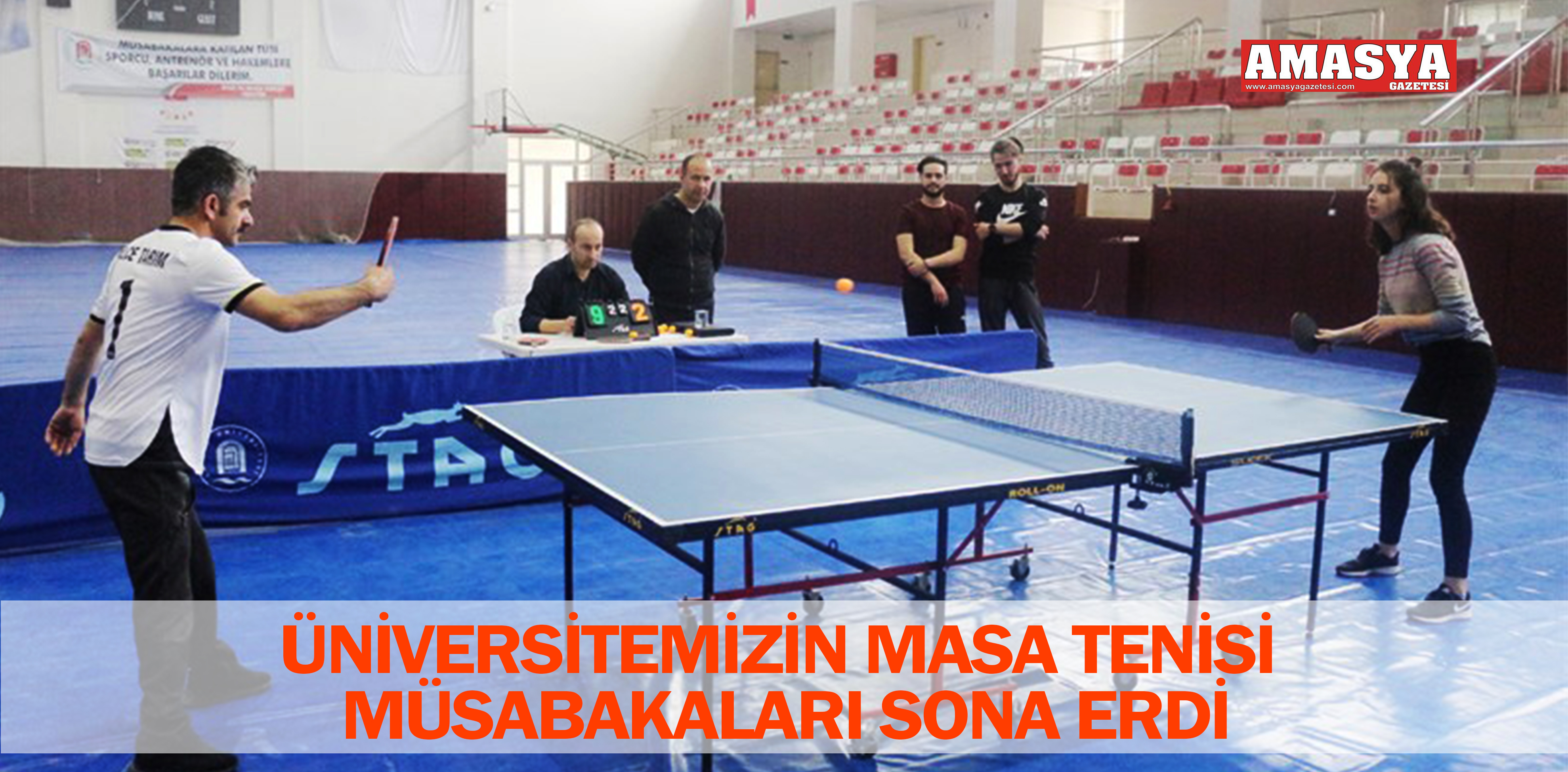 ÜNİVERSİTEMİZİN MASA TENİSİ MÜSABAKALARI SONA ERDİ