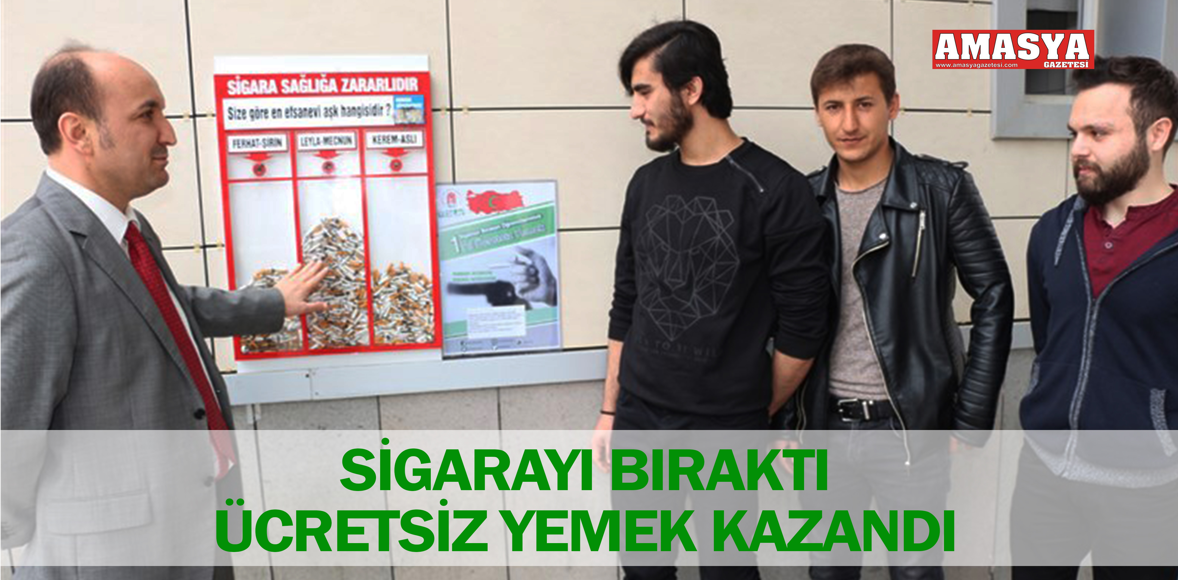 SİGARAYI BIRAKTI ÜCRETSİZ YEMEK KAZANDI