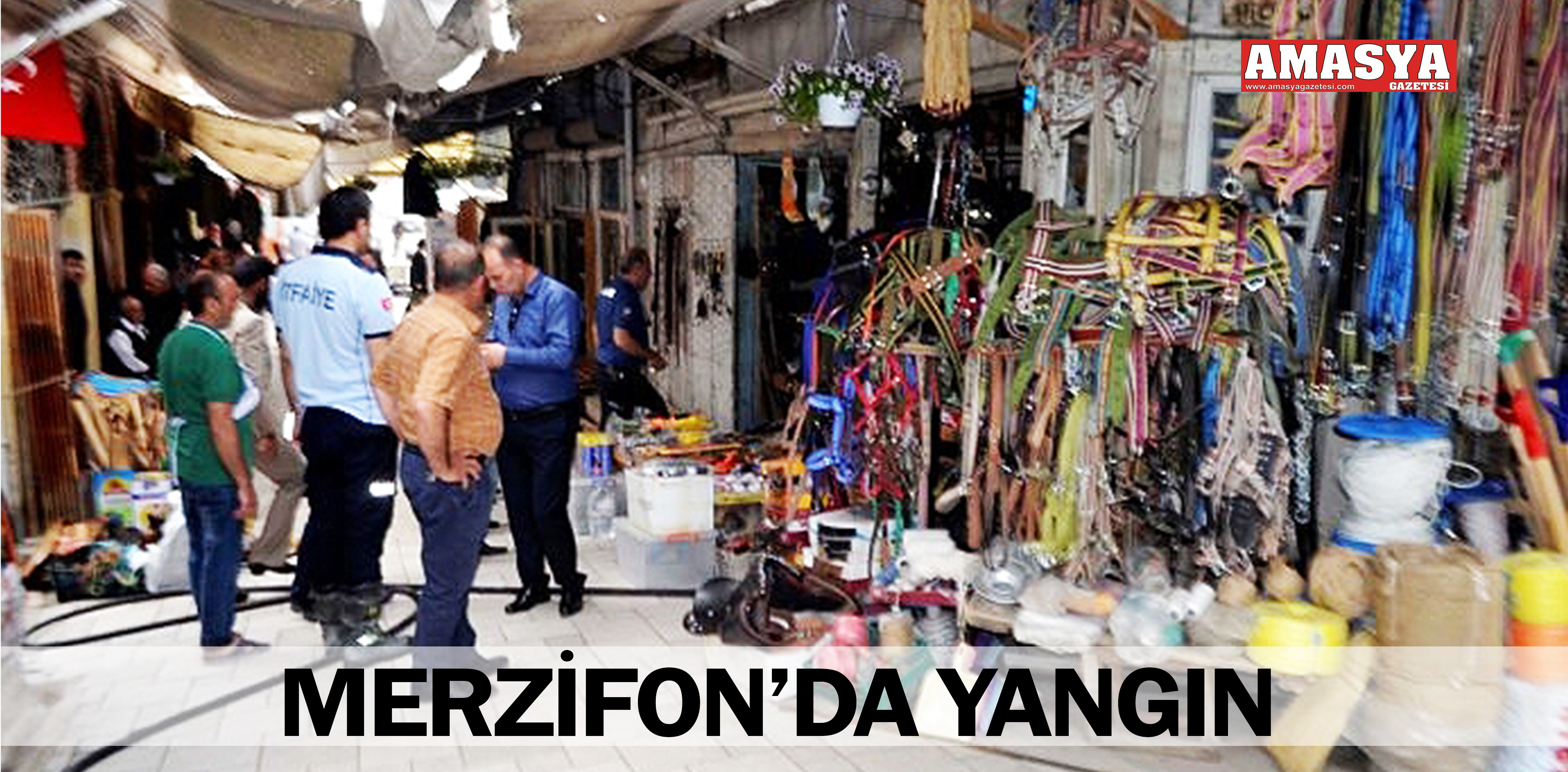 MERZİFON’DA YANGIN