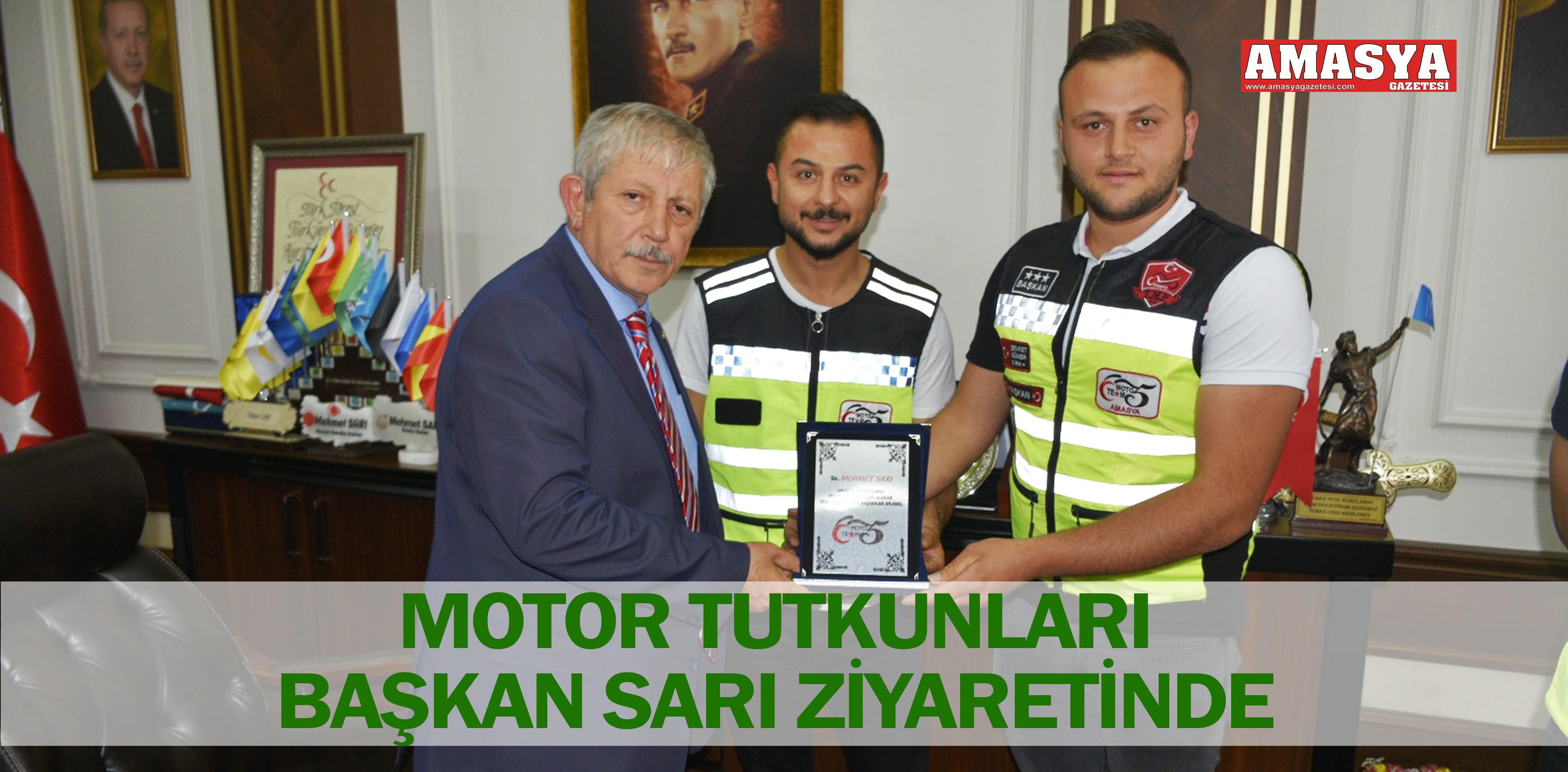 MOTOR TUTKUNLARI BAŞKAN SARI ZİYARETİNDE