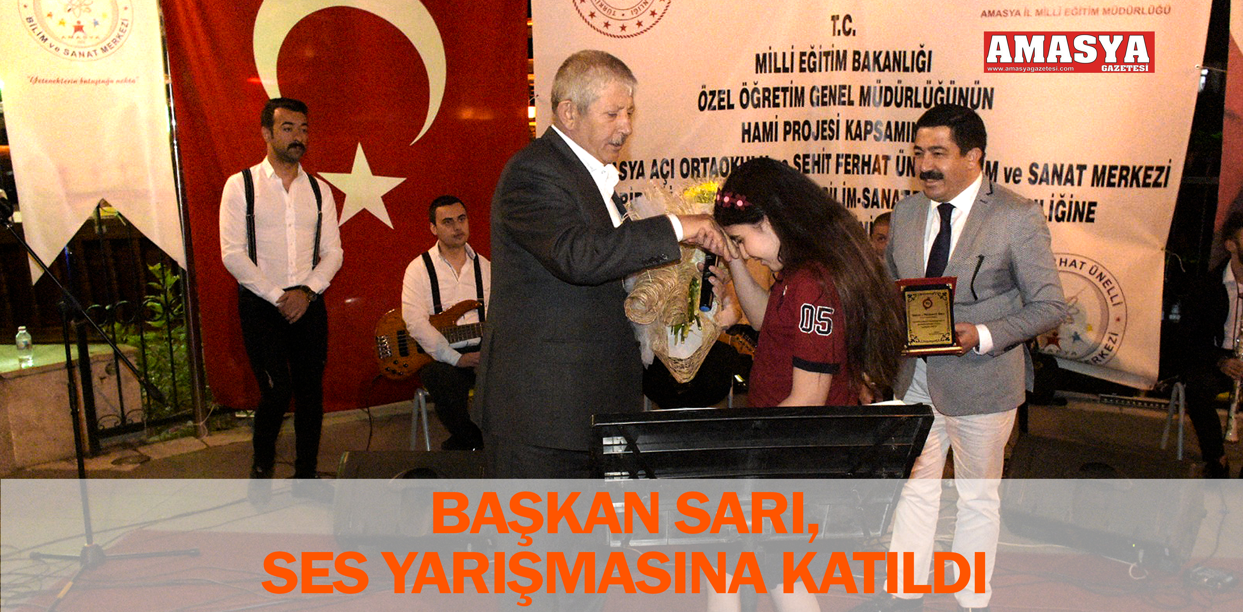 BAŞKAN SARI, SES YARIŞMASINA KATILDI