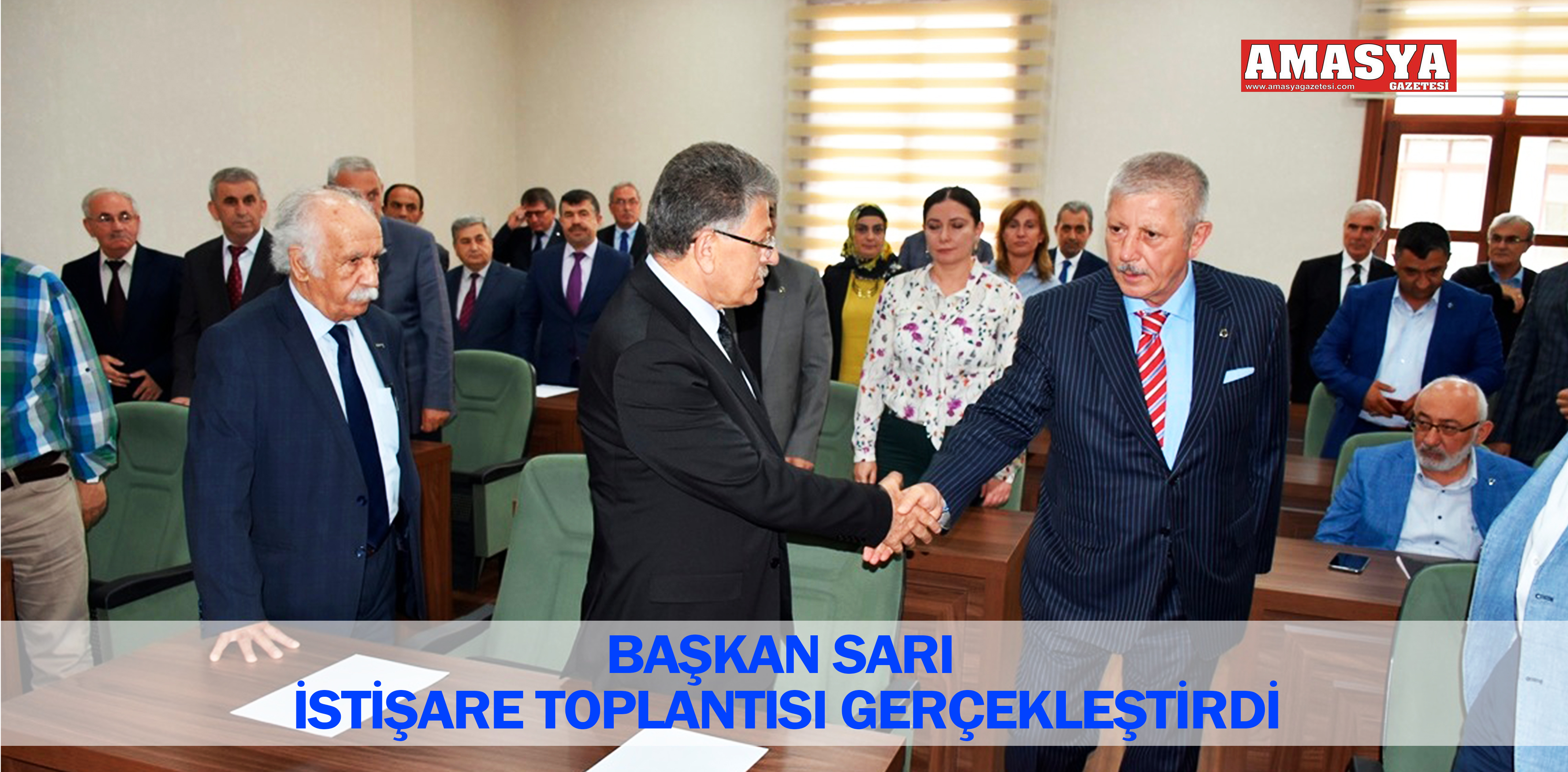 BAŞKAN SARI İSTİŞARE TOPLANTISI GERÇEKLEŞTİRDİ