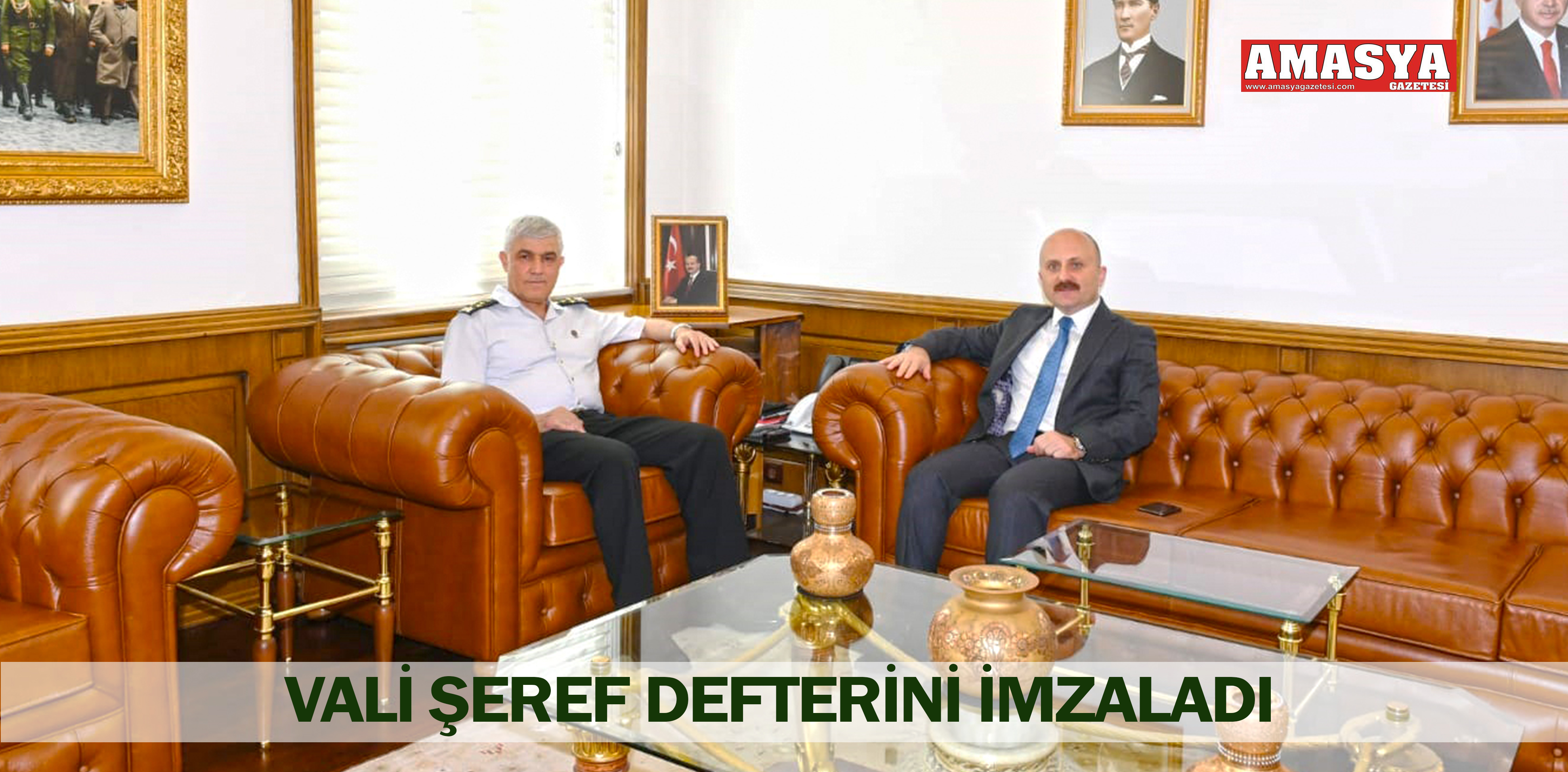 VALİ ŞEREF DEFTERİNİ İMZALADI