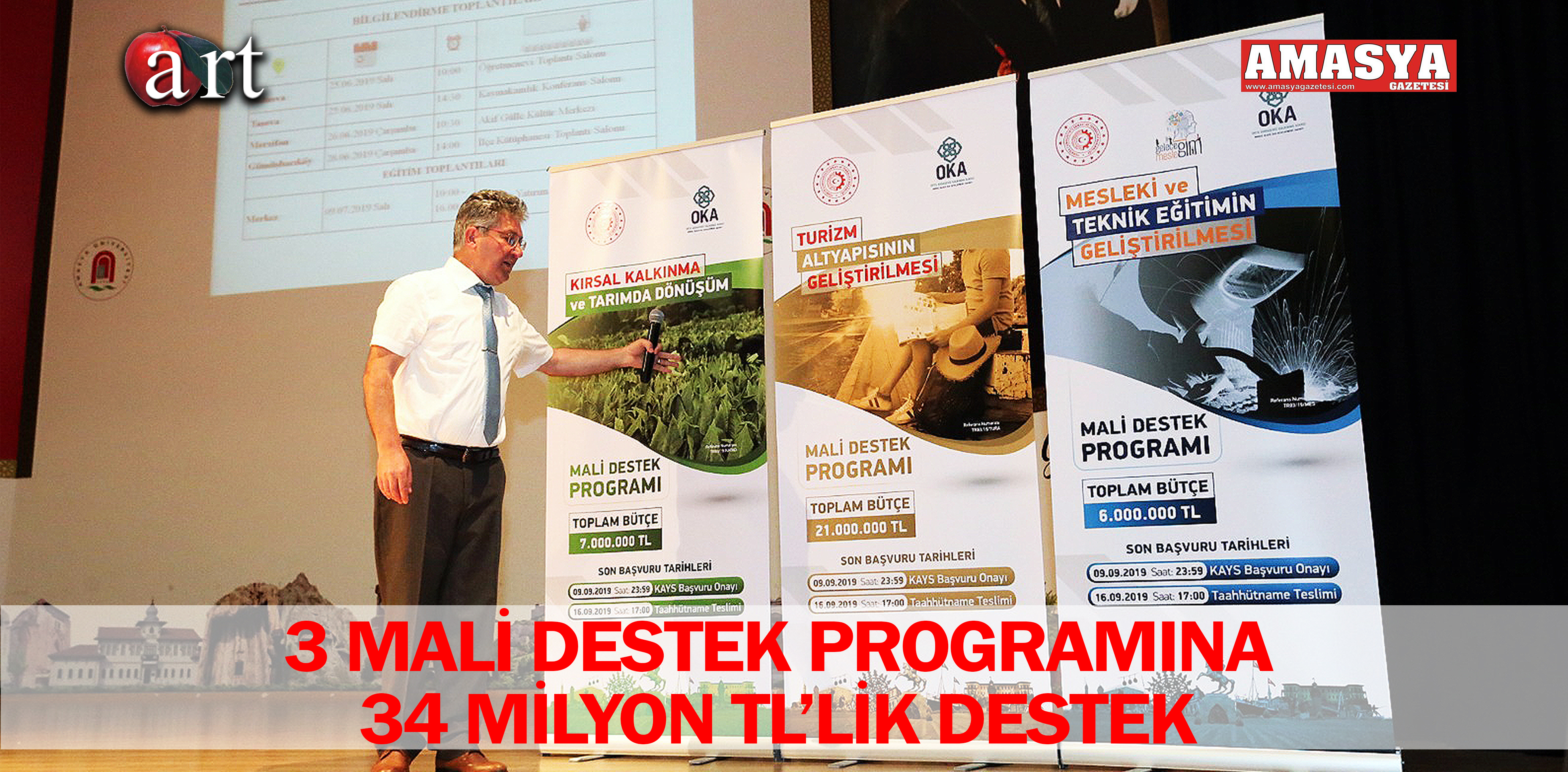 3 MALİ DESTEK PROGRAMINA 34 MİLYON TL’LİK DESTEK