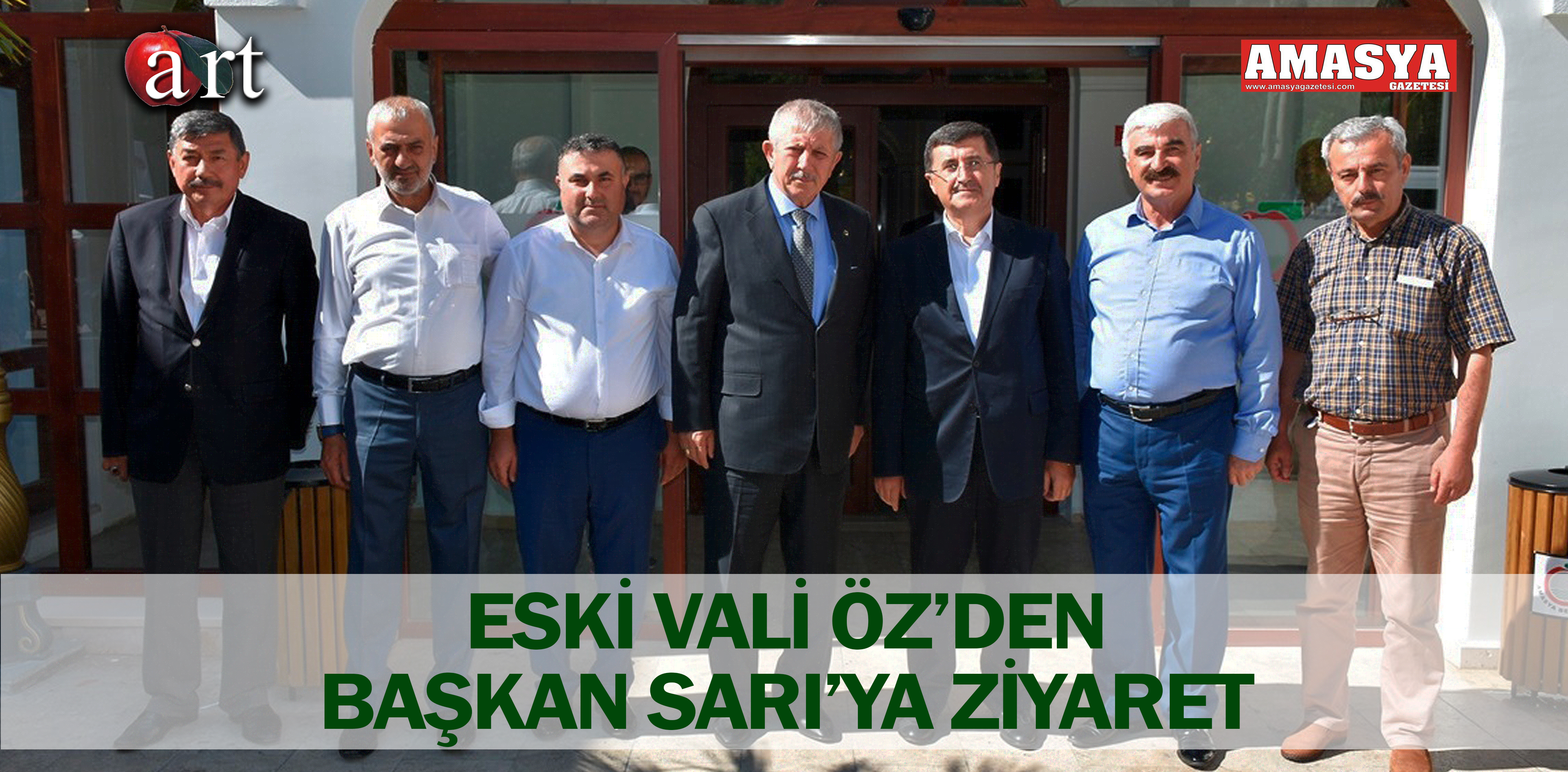 ESKİ VALİ ÖZ’DEN BAŞKAN SARI’YA ZİYARET