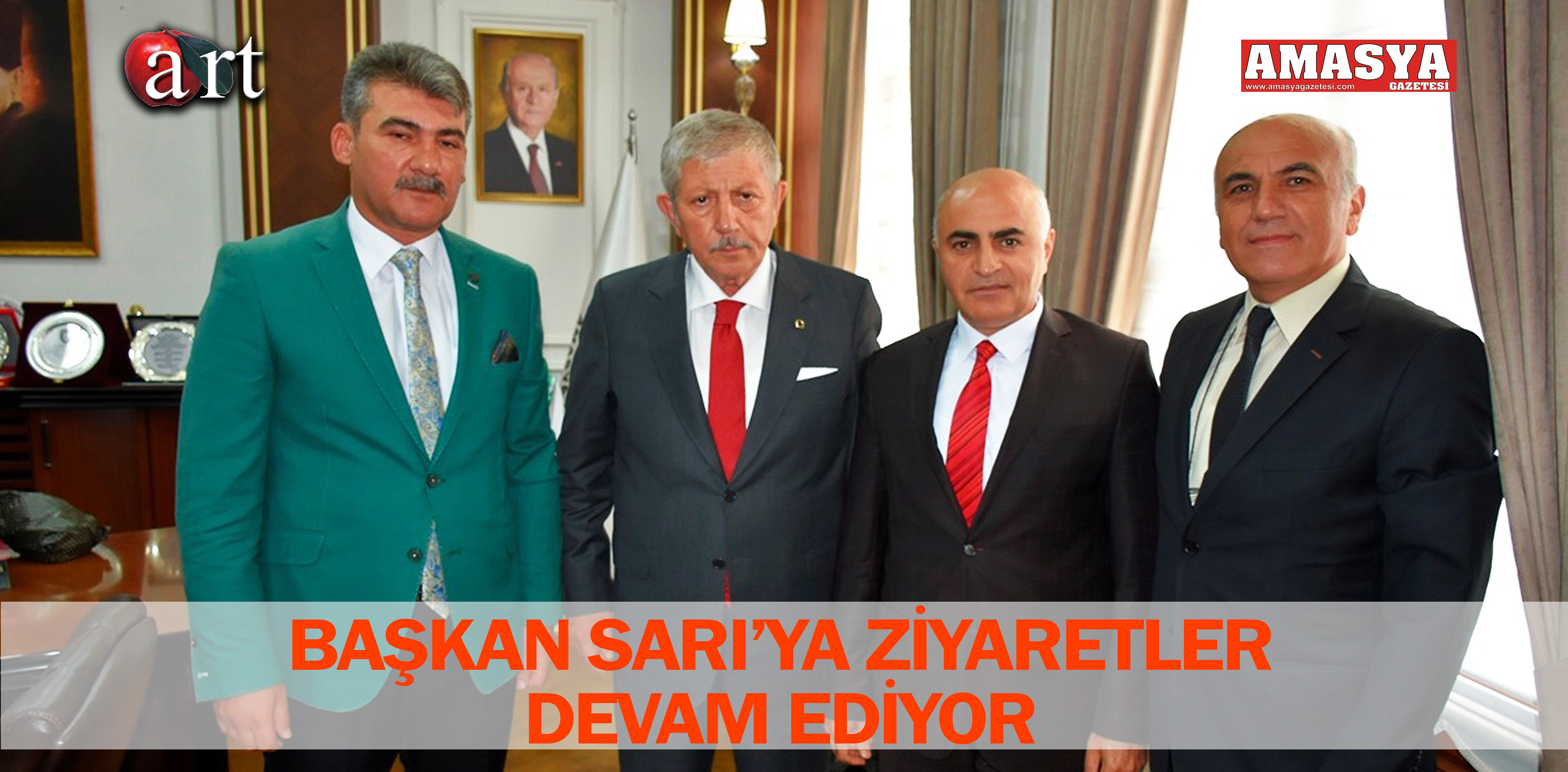 BAŞKAN SARI’YA ZİYARETLER DEVAM EDİYOR