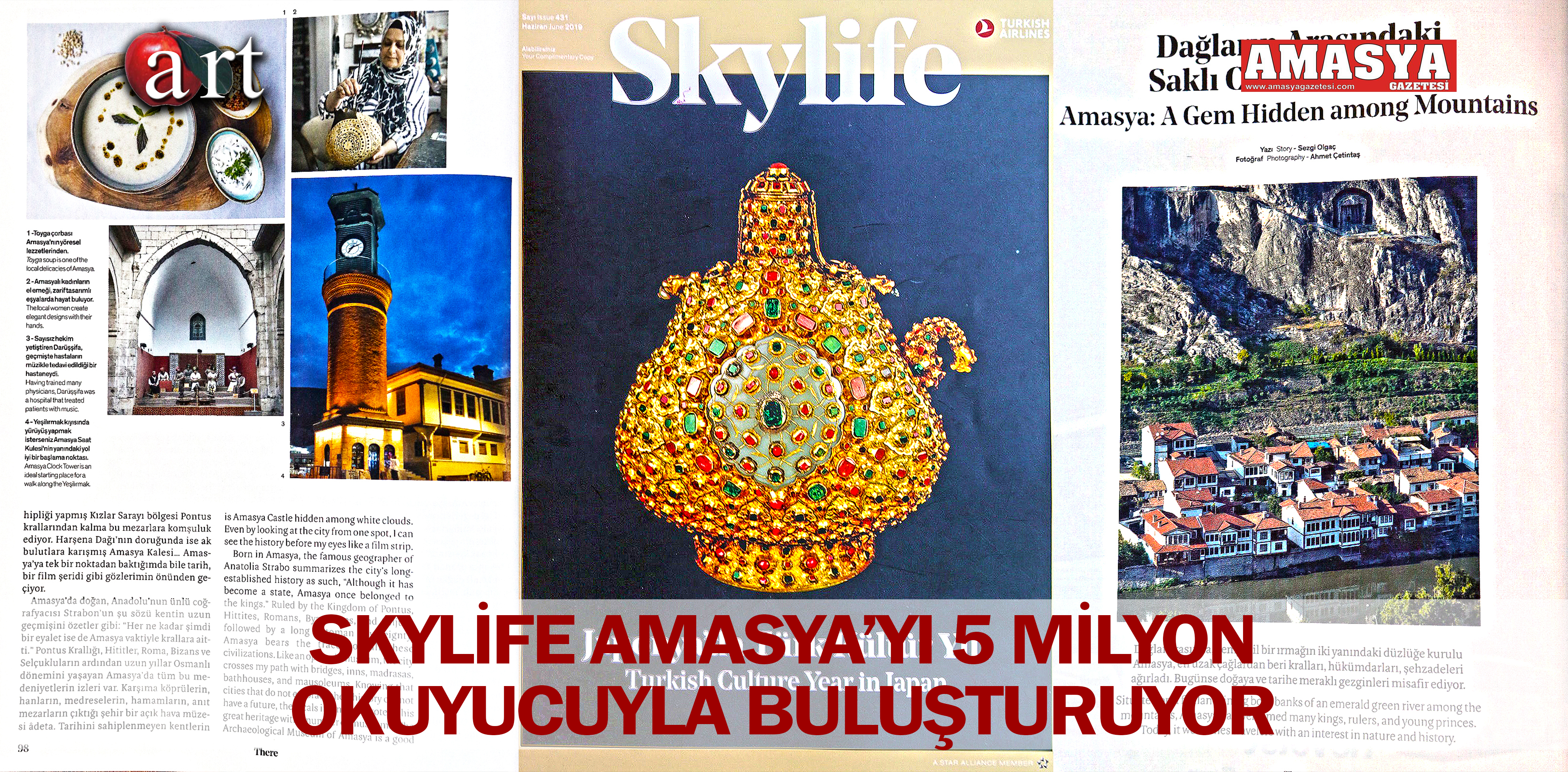 SKYLİFE AMASYA’YI 5 MİLYON OKUYUCUYLA BULUŞTURUYOR