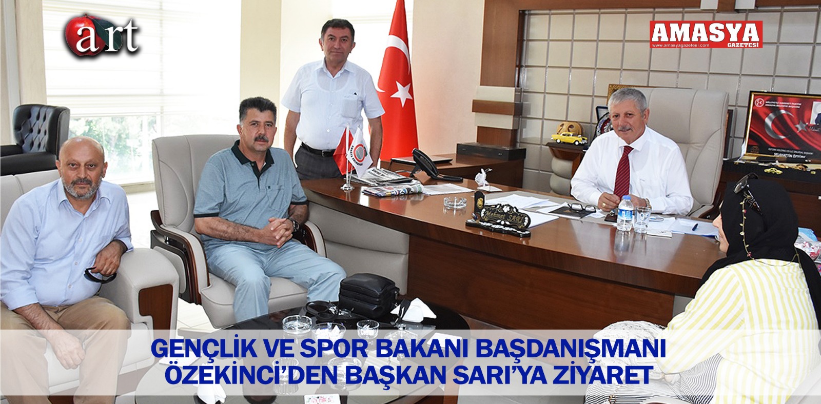 GENÇLİK VE SPOR BAKANI BAŞDANIŞMANI ÖZEKİNCİ’DEN BAŞKAN SARI’YA ZİYARET