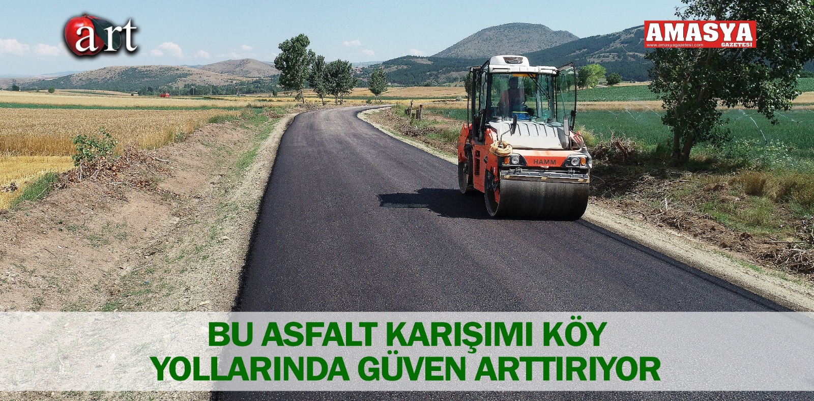 BU ASFALT KARIŞIMI KÖY YOLLARINDA GÜVEN ARTTIRIYOR