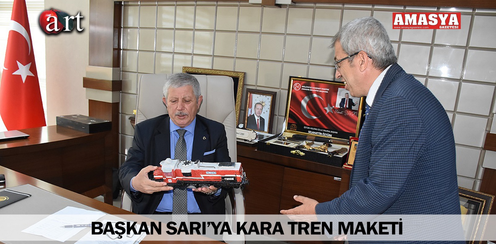 BAŞKAN SARI’YA KARA TREN MAKETİ