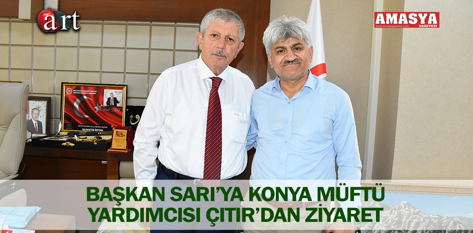 BAŞKAN SARI’YA KONYA MÜFTÜ YARDIMCISI ÇITIR’DAN ZİYARET