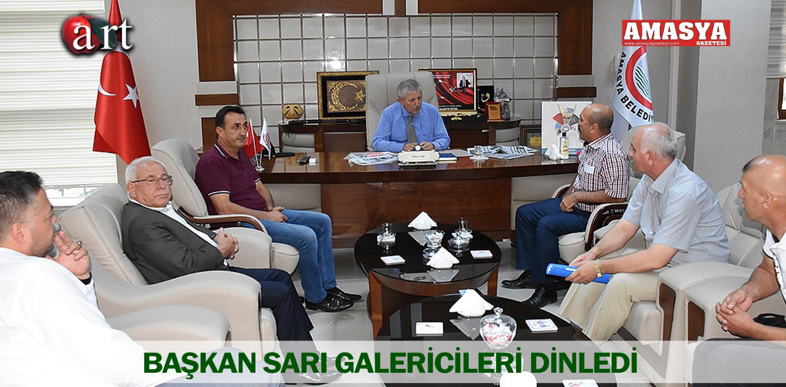 BAŞKAN SARI GALERİCİLERİ DİNLEDİ