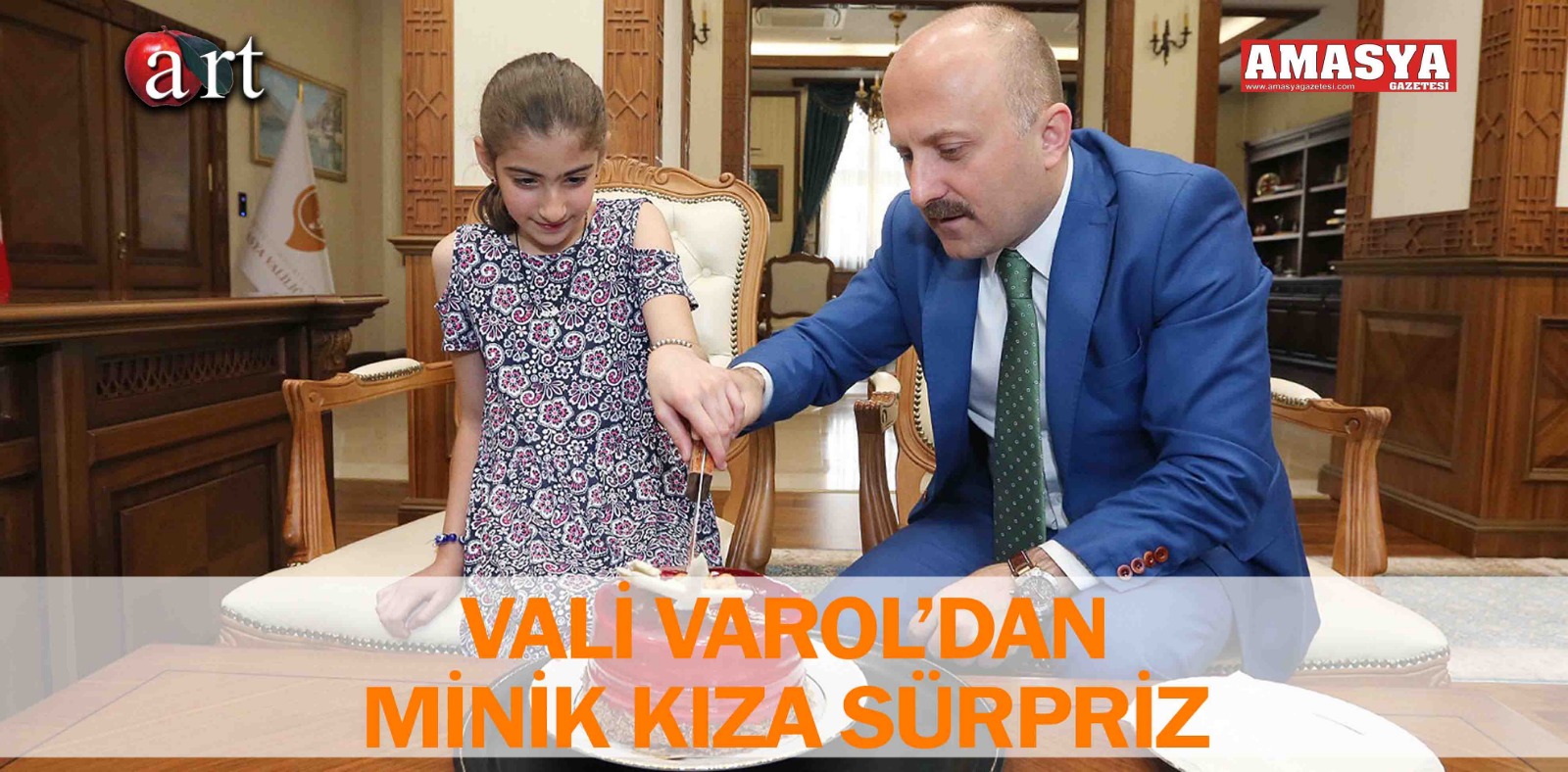 VALİ VAROL’DAN MİNİK KIZA SÜRPRİZ