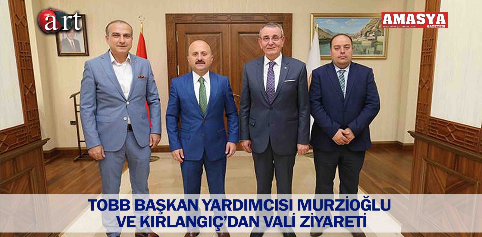 TOBB BAŞKAN YARDIMCISI MURZİOĞLU VE KIRLANGIÇ’DAN VALİ ZİYARETİ