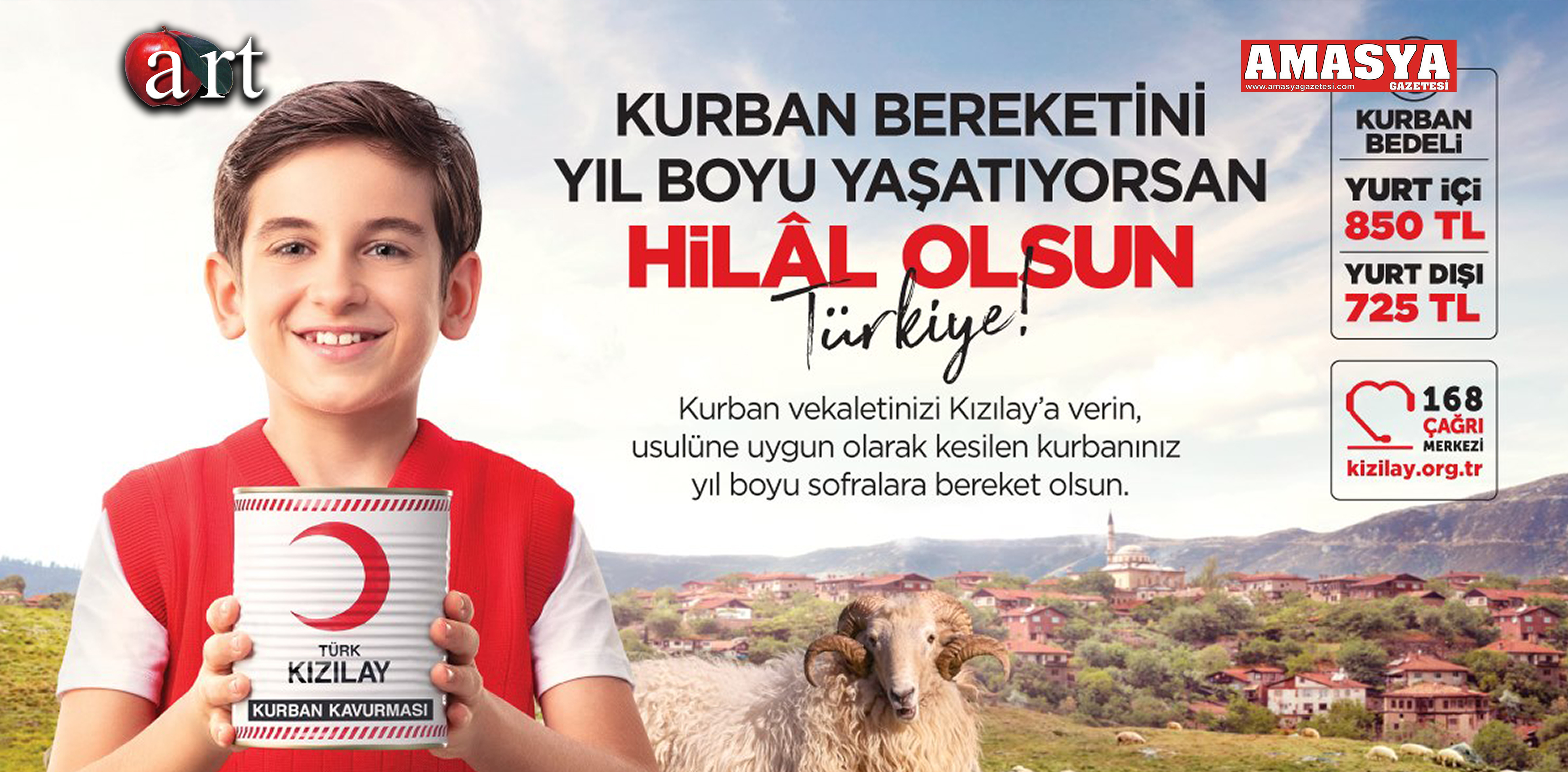 “KURBAN’IN BEREKETİNİ YIL BOYU YAŞATABİLİYORSAN HİLAL OLSUN AMASYA”