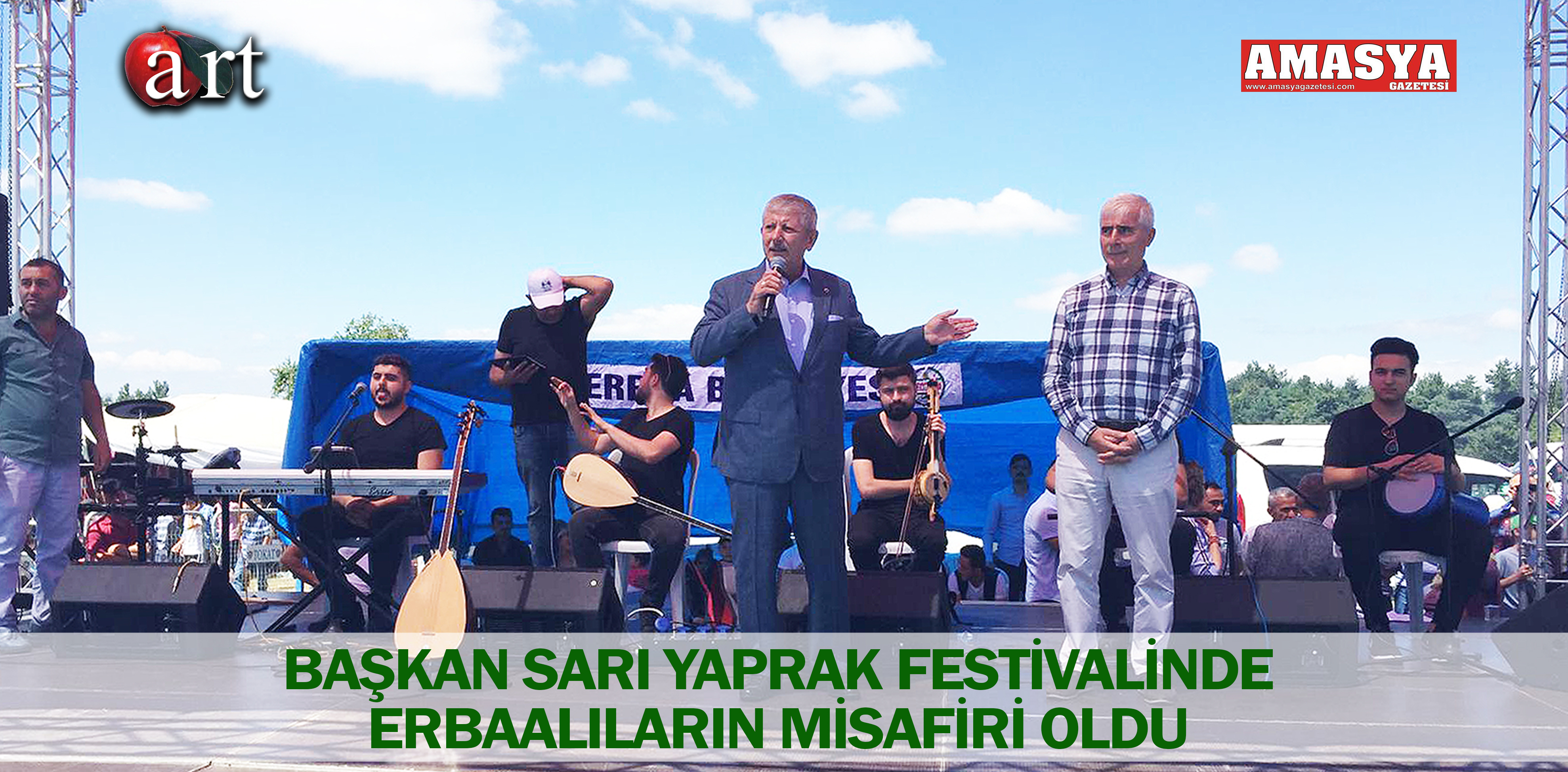 BAŞKAN SARI YAPRAK FESTİVALİNDE ERBAALILARIN MİSAFİRİ OLDU