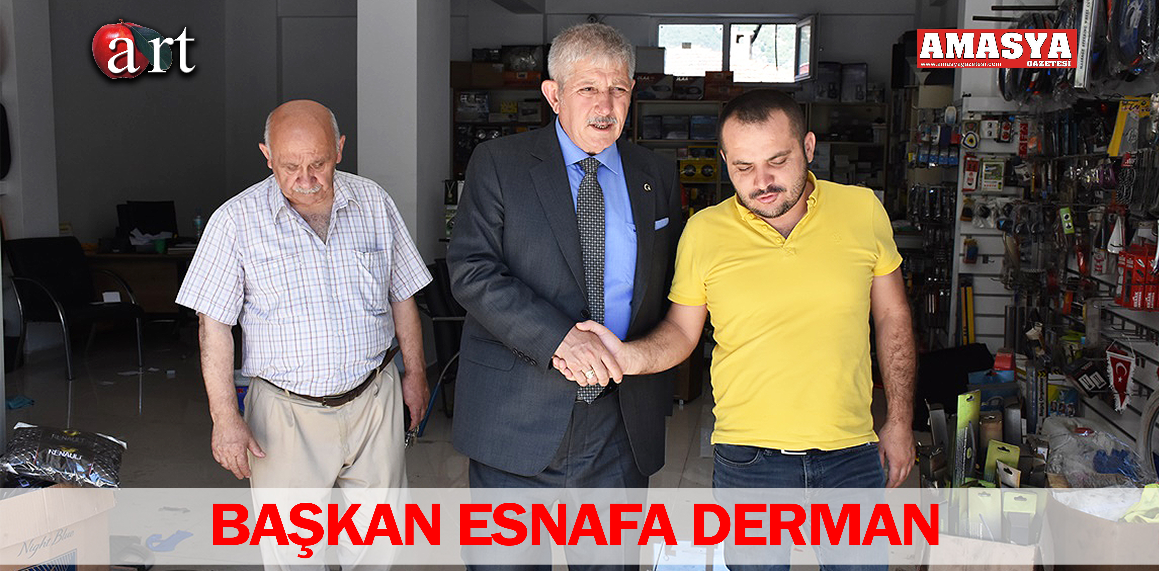 BAŞKAN ESNAFA DERMAN