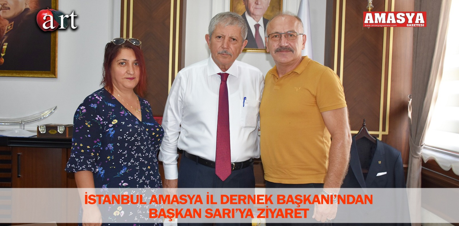 İSTANBUL AMASYA İL DERNEK BAŞKANI’NDAN BAŞKAN SARI’YA ZİYARET