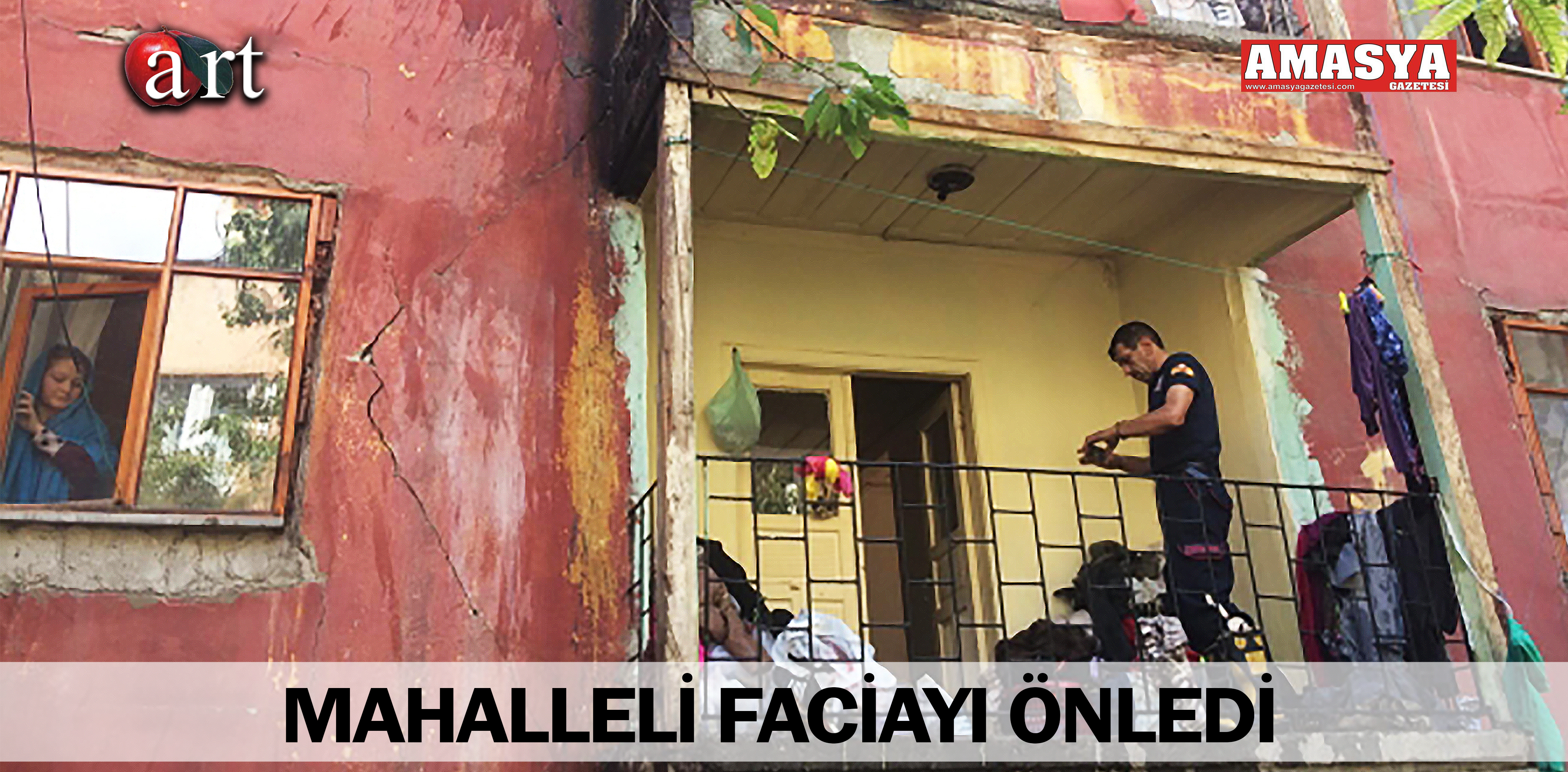 MAHALLELİ FACİAYI ÖNLEDİ