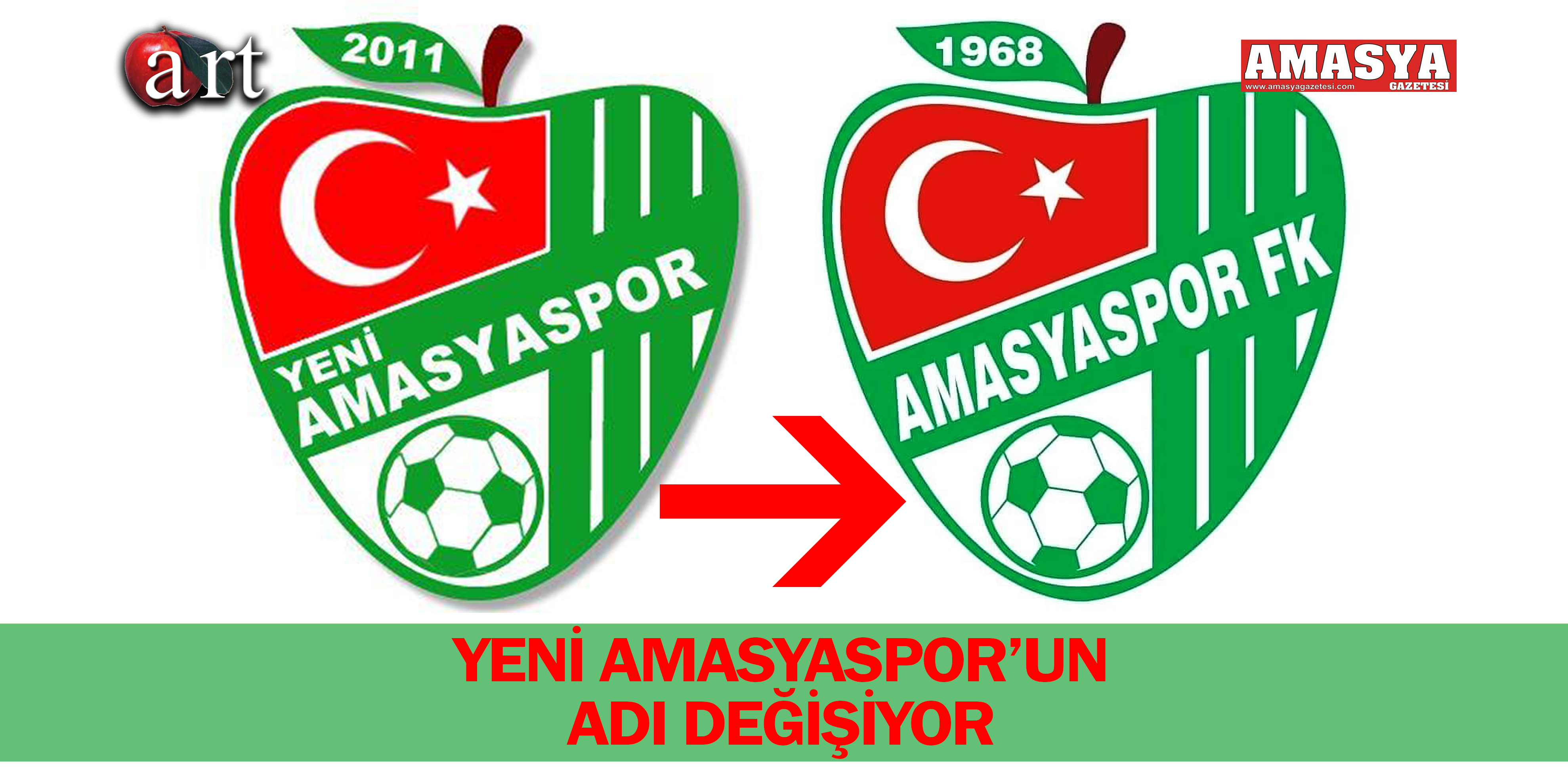 YENİ AMASYASPOR’UN ADI DEĞİŞİYOR