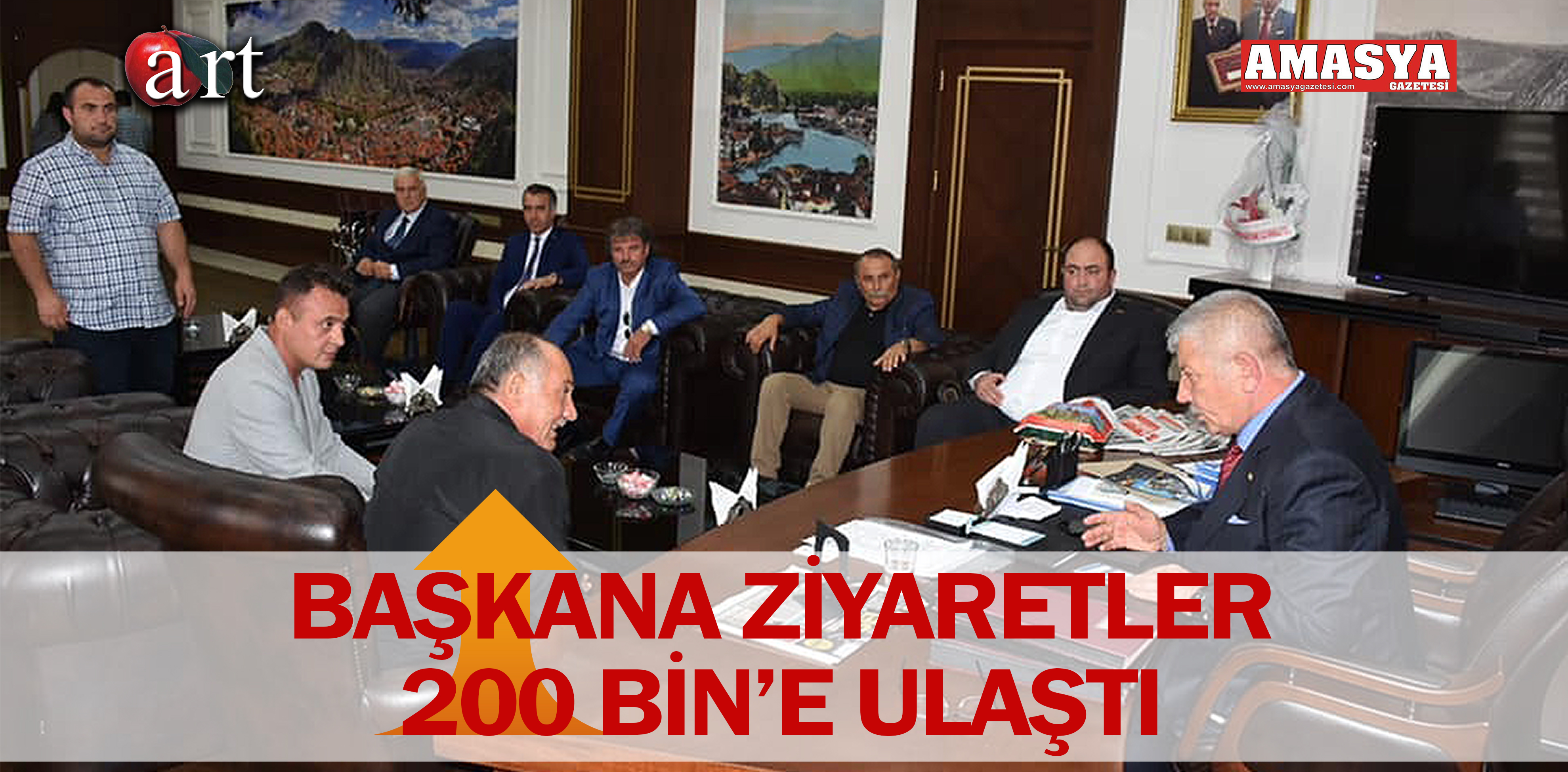 BAŞKANA ZİYARETLER 200 BİN’E ULAŞTI