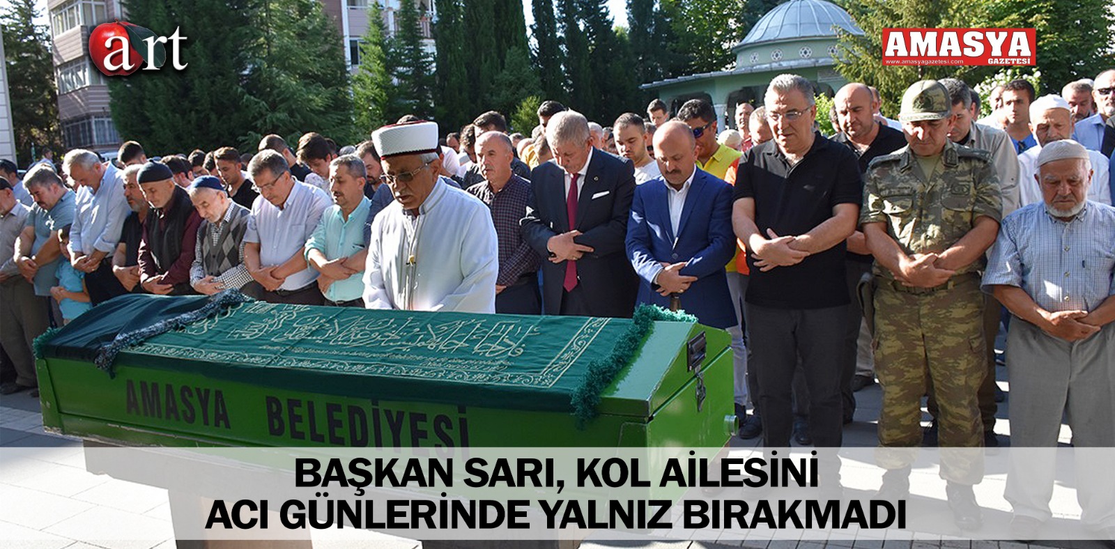 BAŞKAN SARI, KOL AİLESİNİ ACI GÜNLERİNDE YALNIZ BIRAKMADI