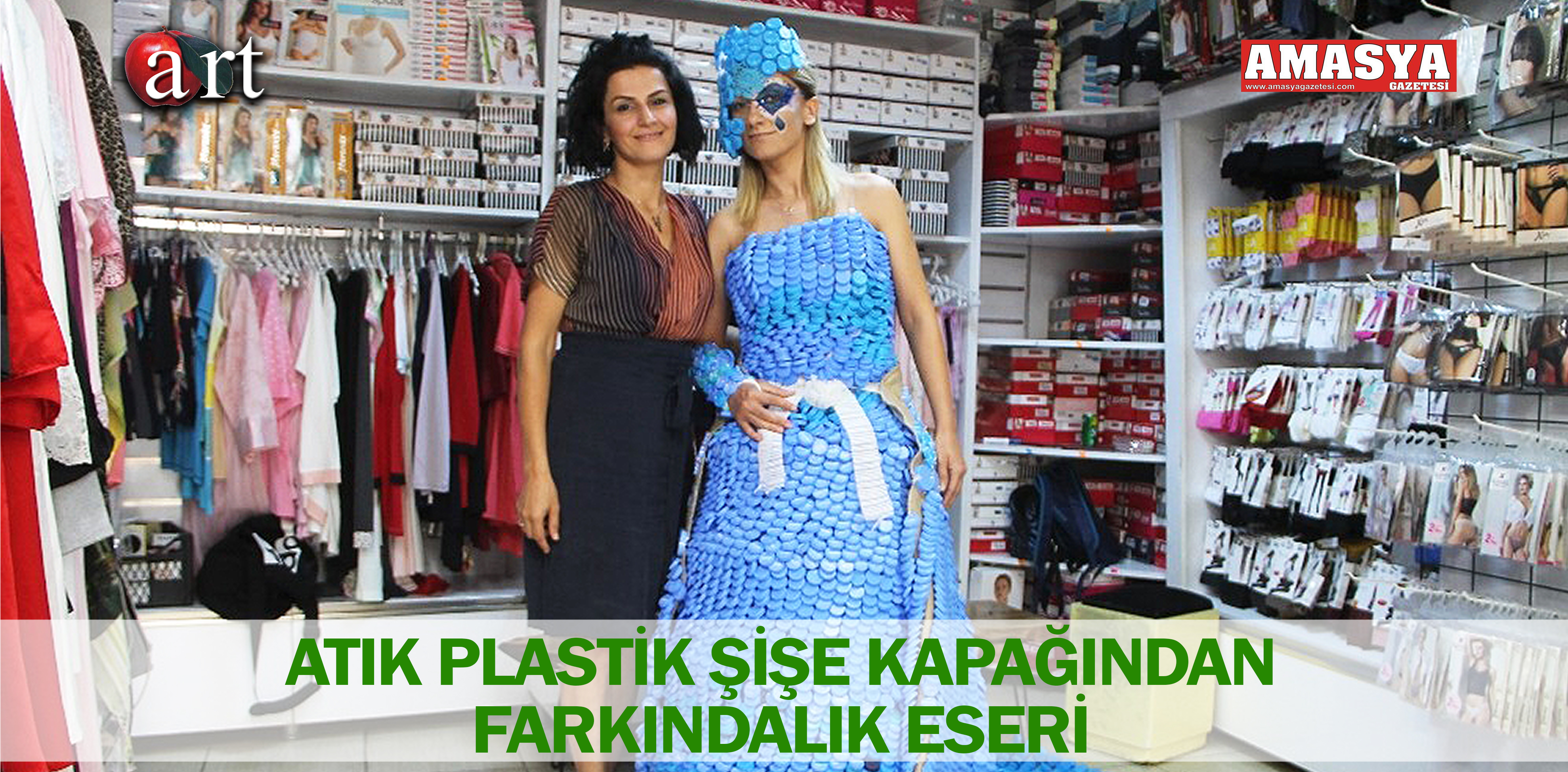 ATIK PLASTİK ŞİŞE KAPAĞINDAN FARKINDALIK ESERİ