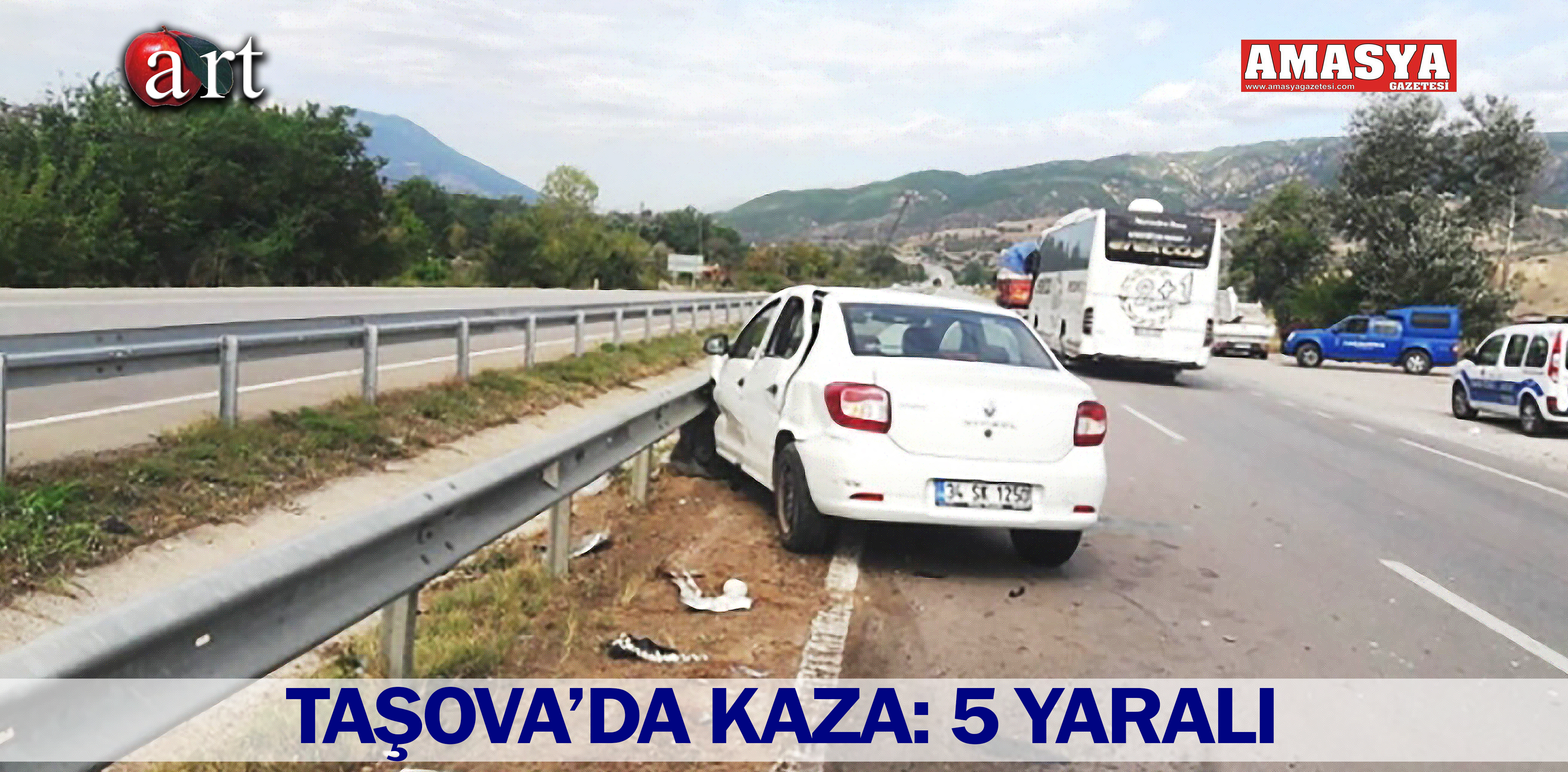 TAŞOVA’DA KAZA: 5 YARALI