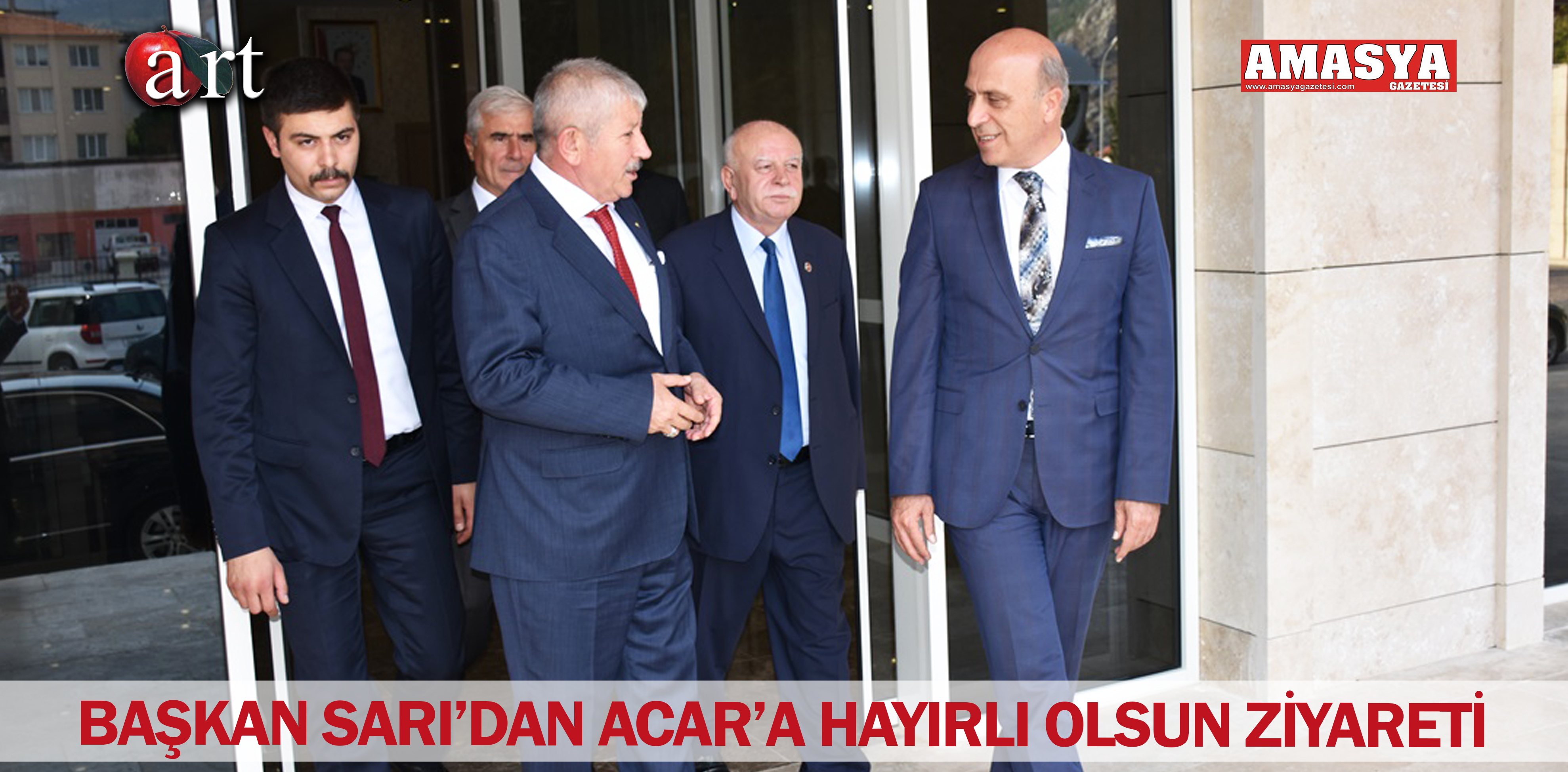 BAŞKAN SARI’DAN ACAR’A HAYIRLI OLSUN ZİYARETİ