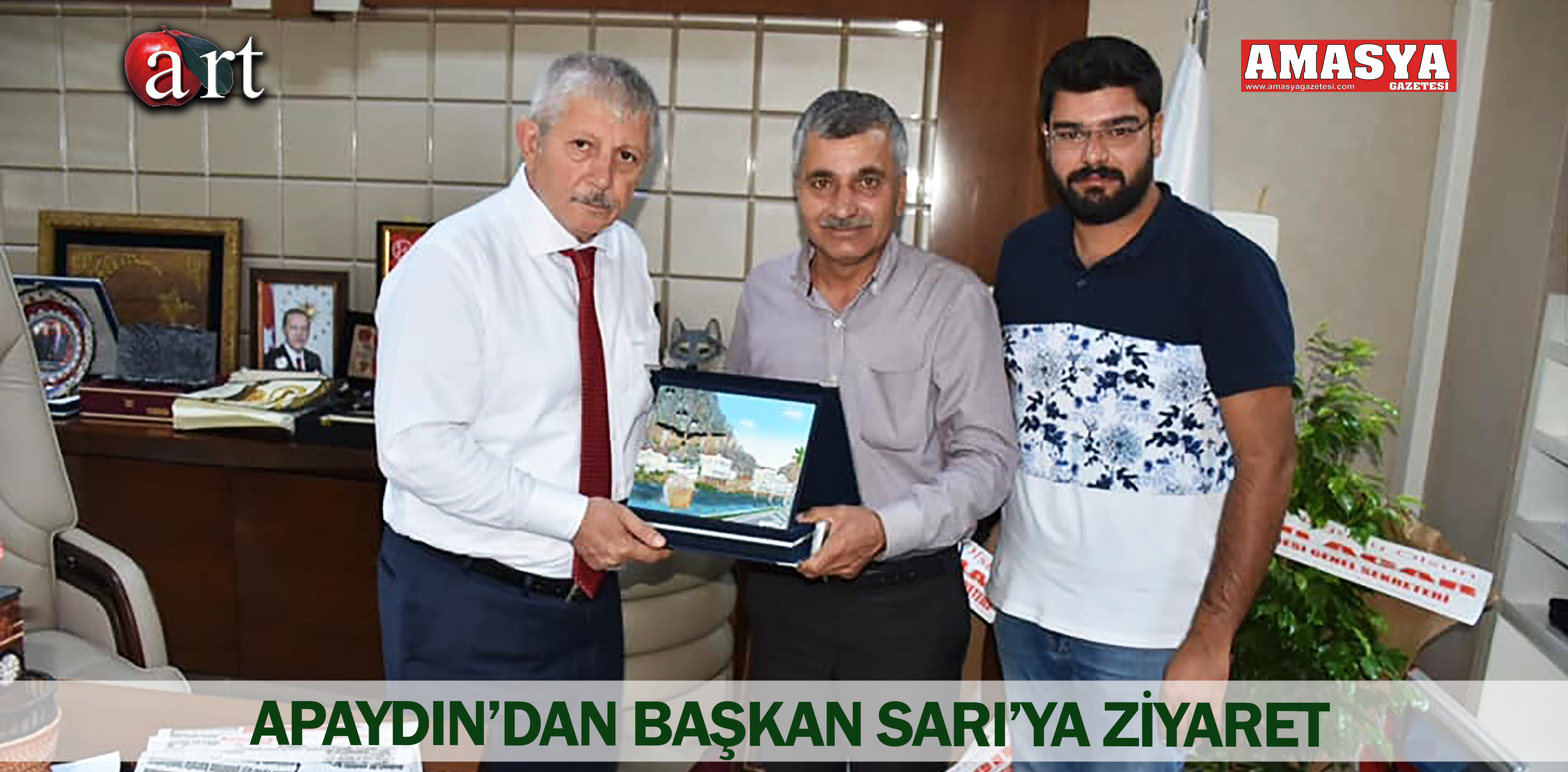 APAYDIN’DAN BAŞKAN SARI’YA ZİYARET