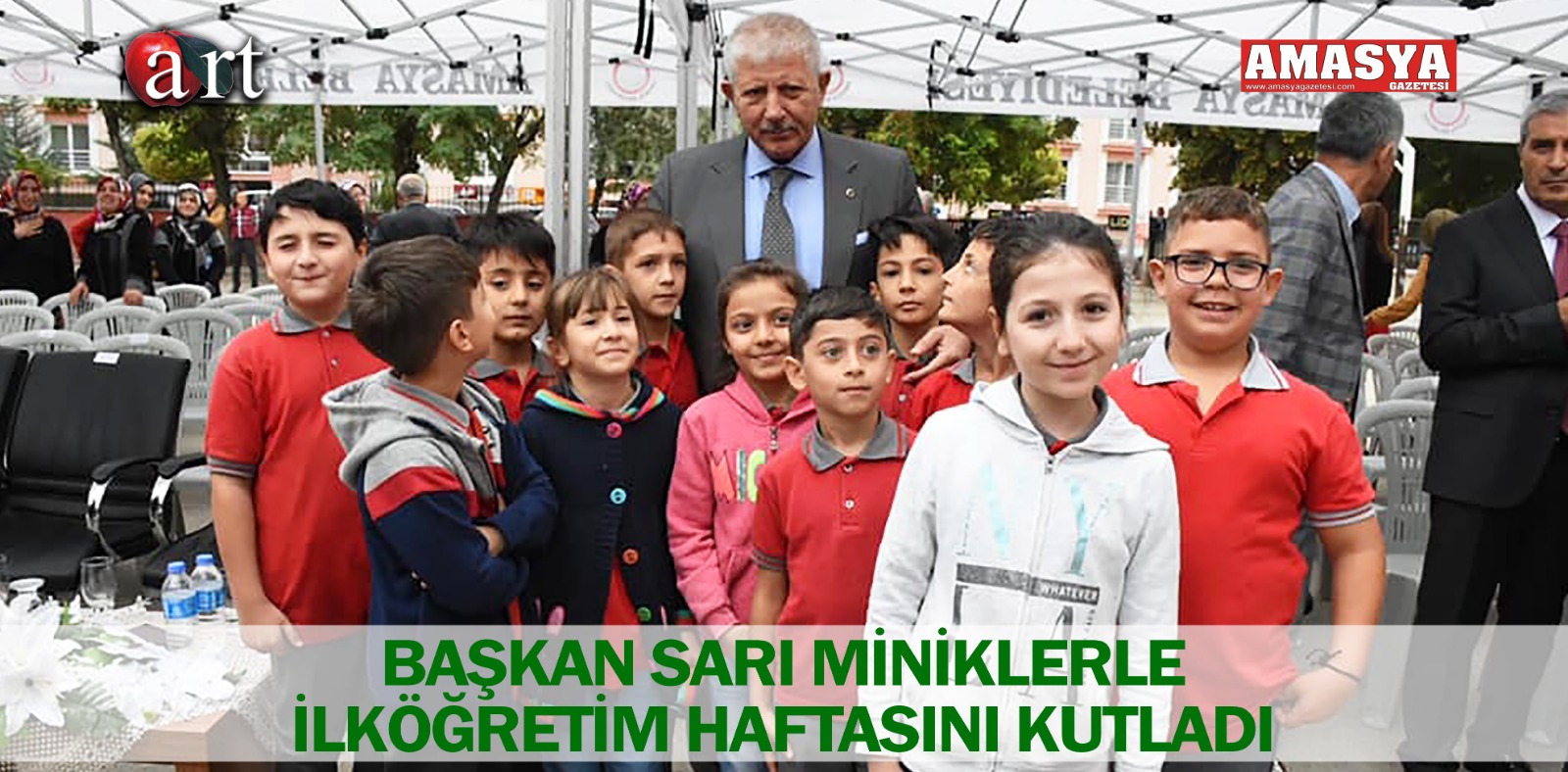 BAŞKAN SARI MİNİKLERLE İLKÖĞRETİM HAFTASINI KUTLADI