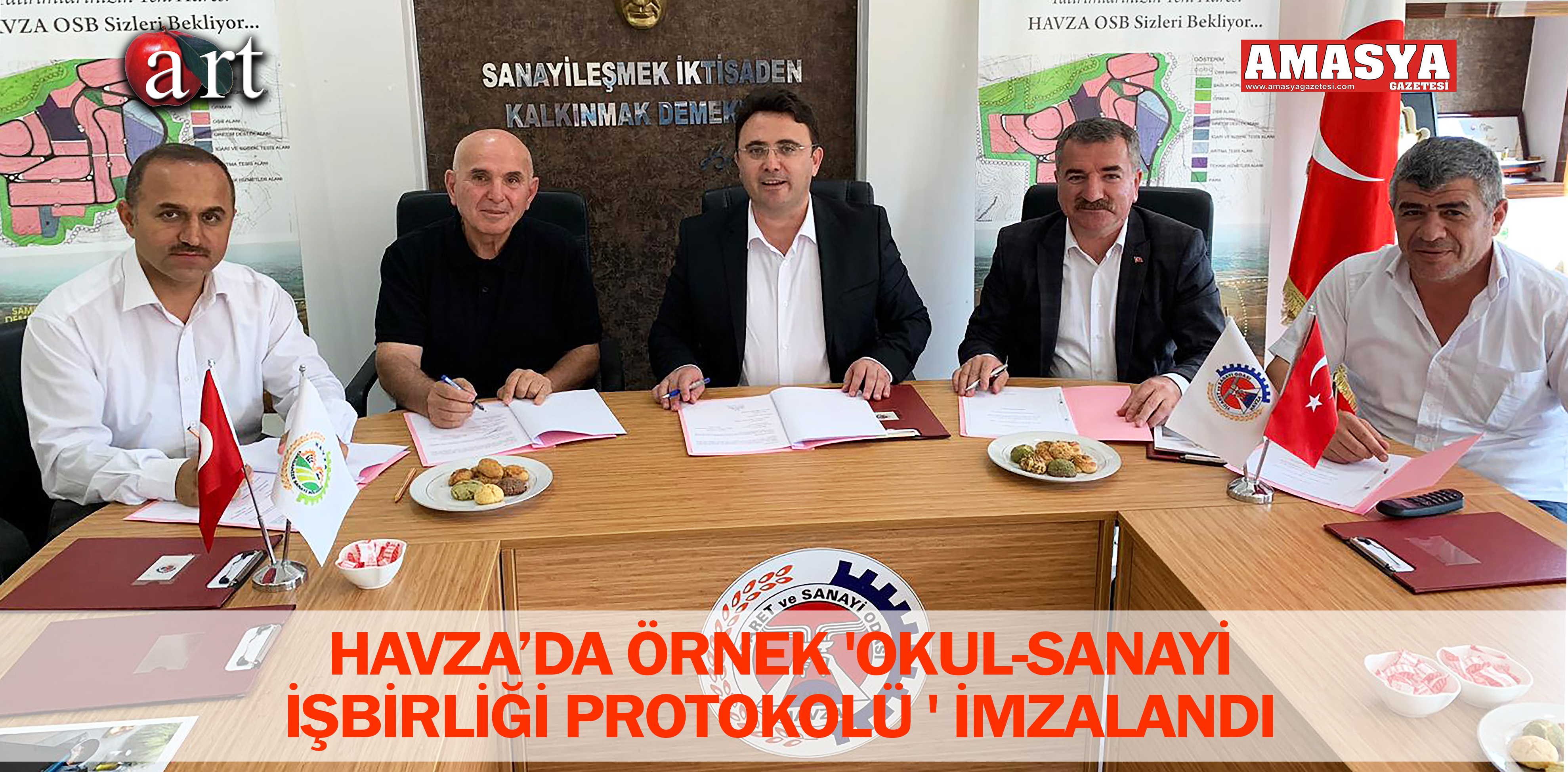 HAVZA’DA ÖRNEK ‘OKUL-SANAYİ İŞBİRLİĞİ PROTOKOLÜ ‘ İMZALANDI