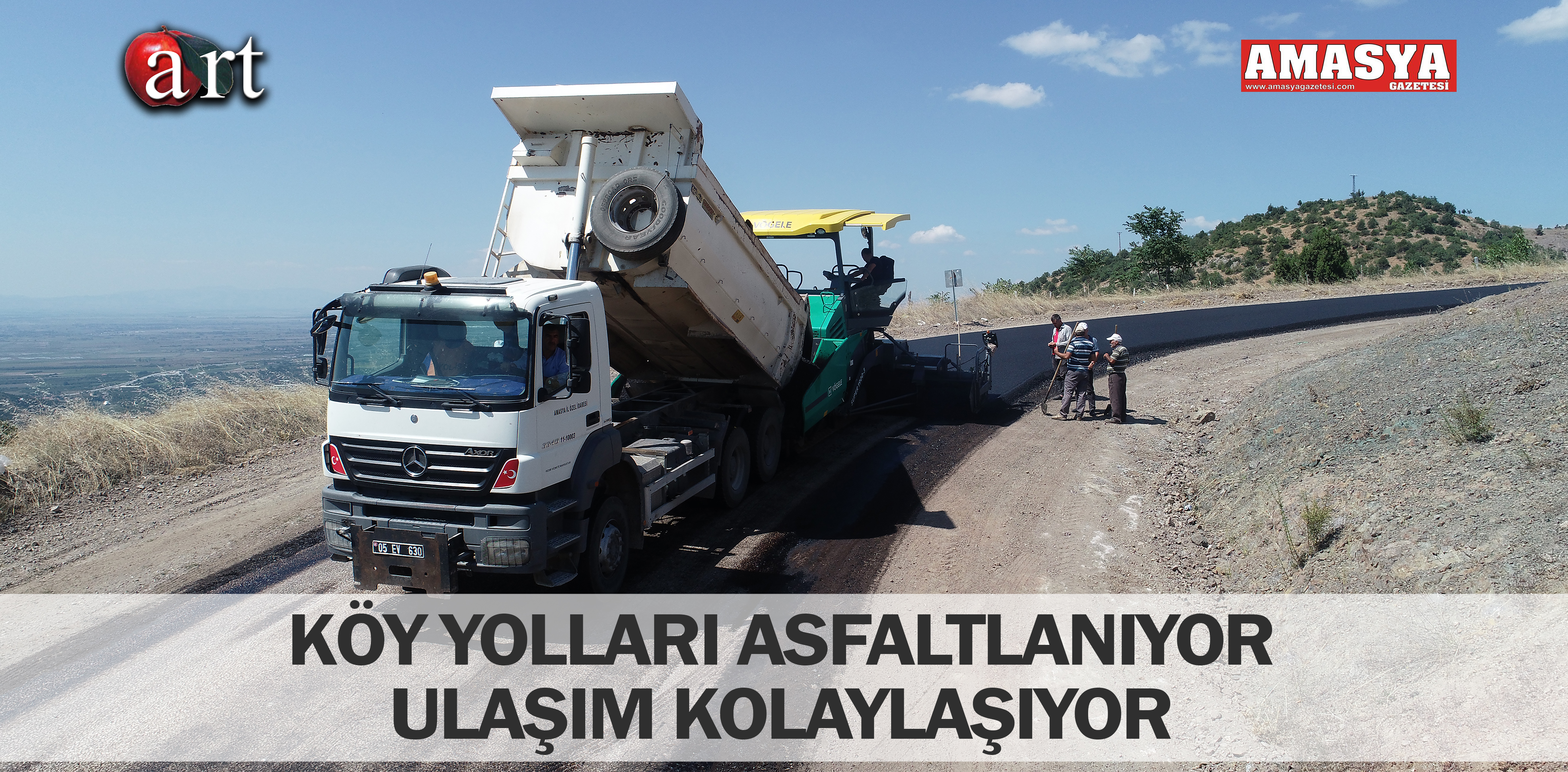 KÖY YOLLARI ASFALTLANIYOR ULAŞIM KOLAYLAŞIYOR