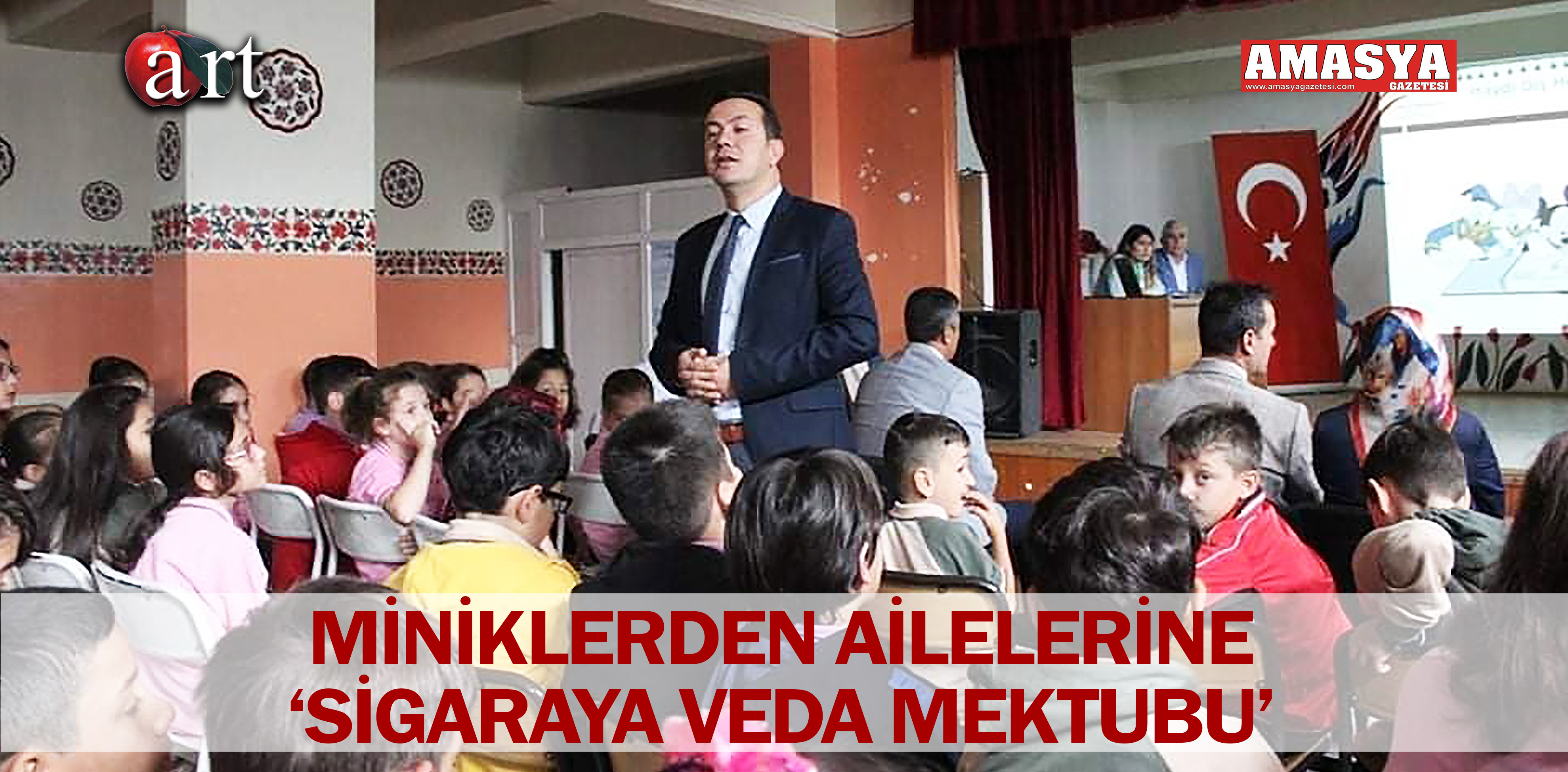 MİNİKLERDEN AİLELERİNE ‘SİGARAYA VEDA MEKTUBU’