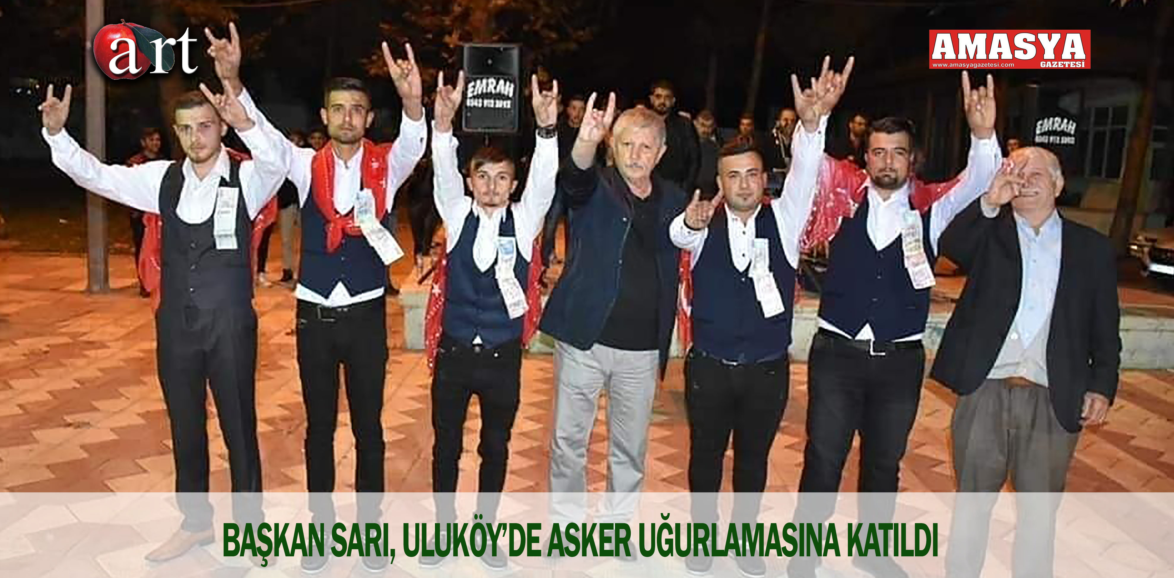 BAŞKAN SARI, ULUKÖY’DE ASKER UĞURLAMASINA KATILDI