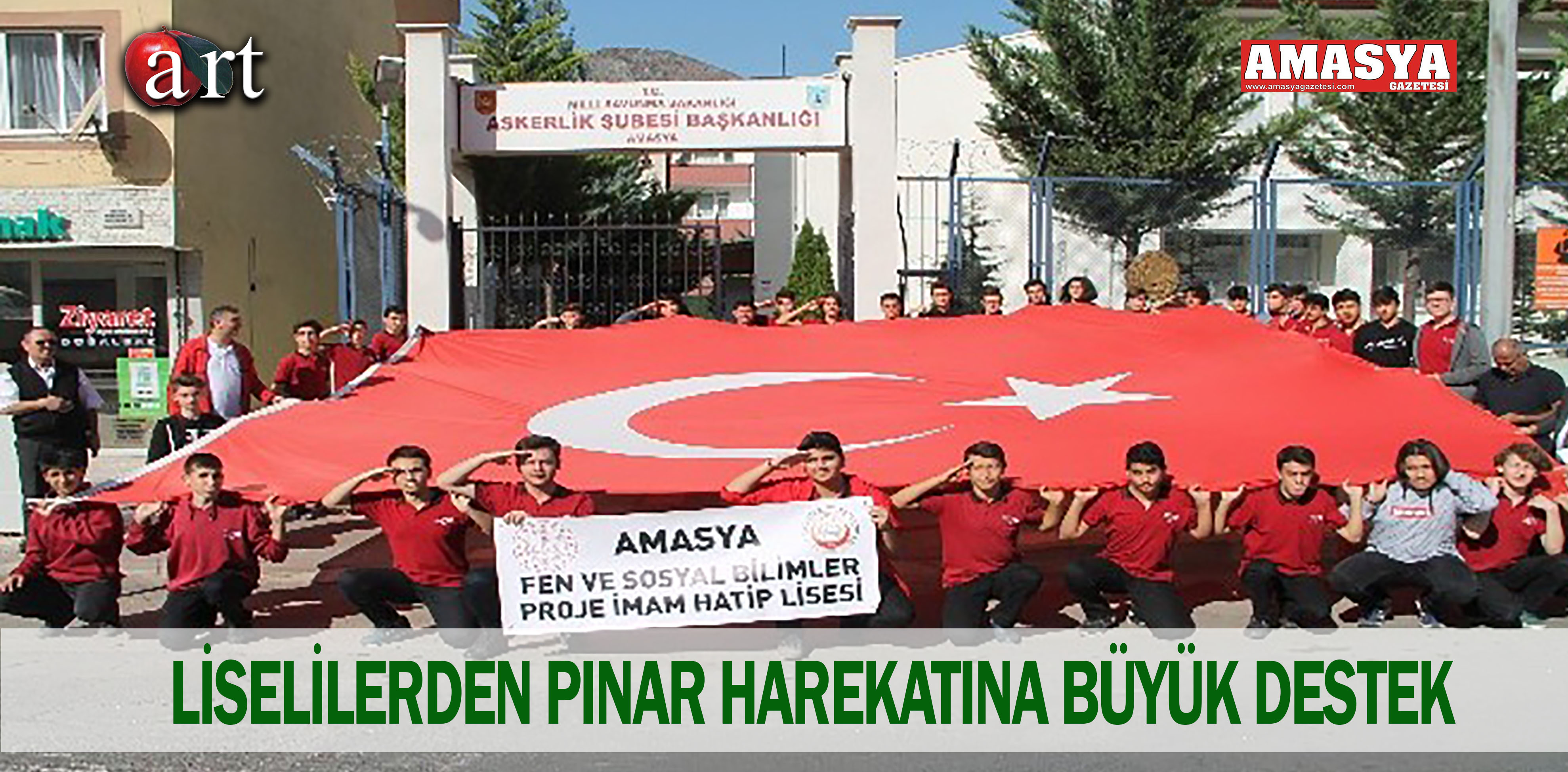 LİSELİLERDEN PINAR HAREKATINA BÜYÜK DESTEK