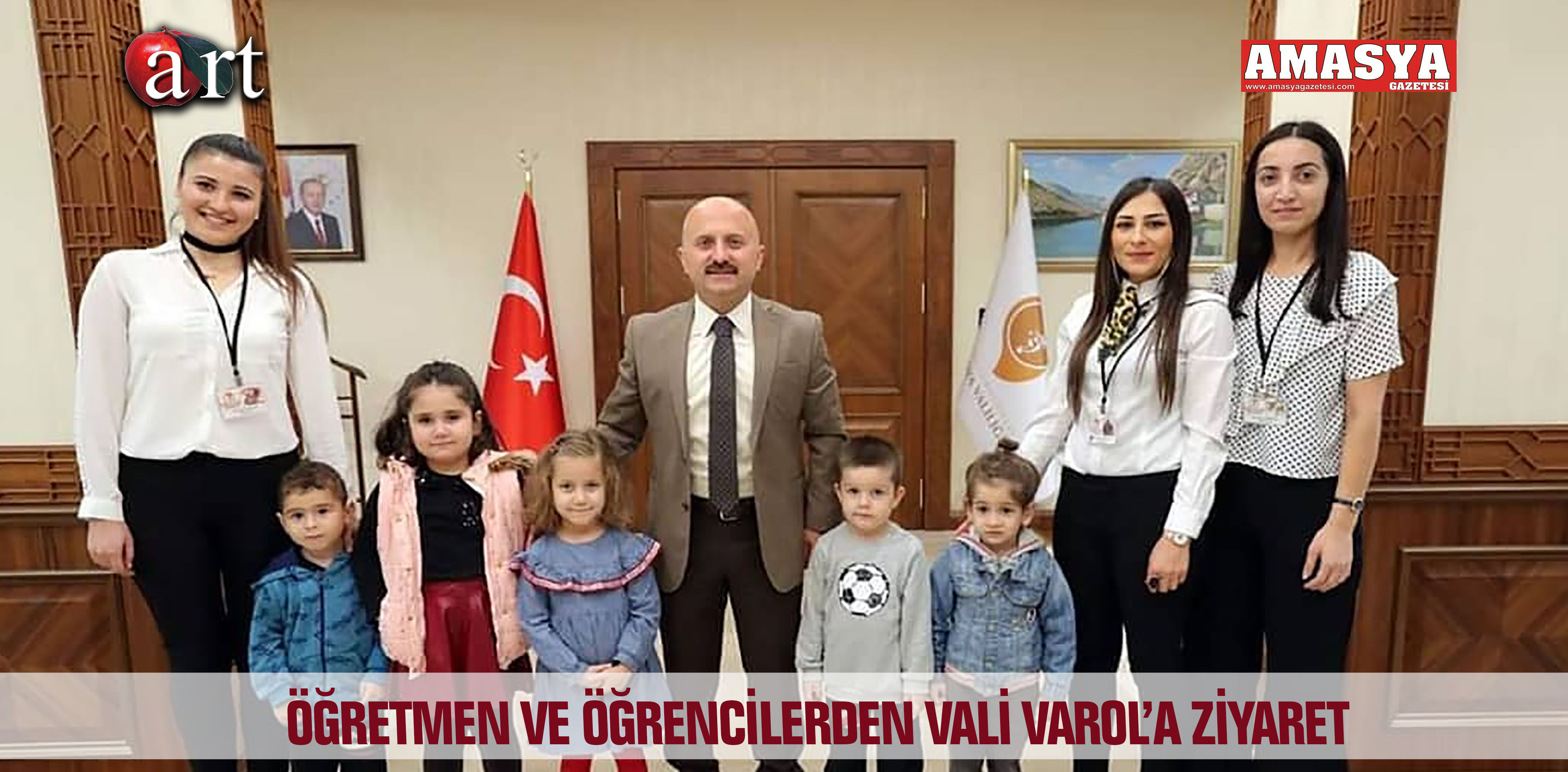 ÖĞRETMEN VE ÖĞRENCİLERDEN VALİ VAROL’A ZİYARET