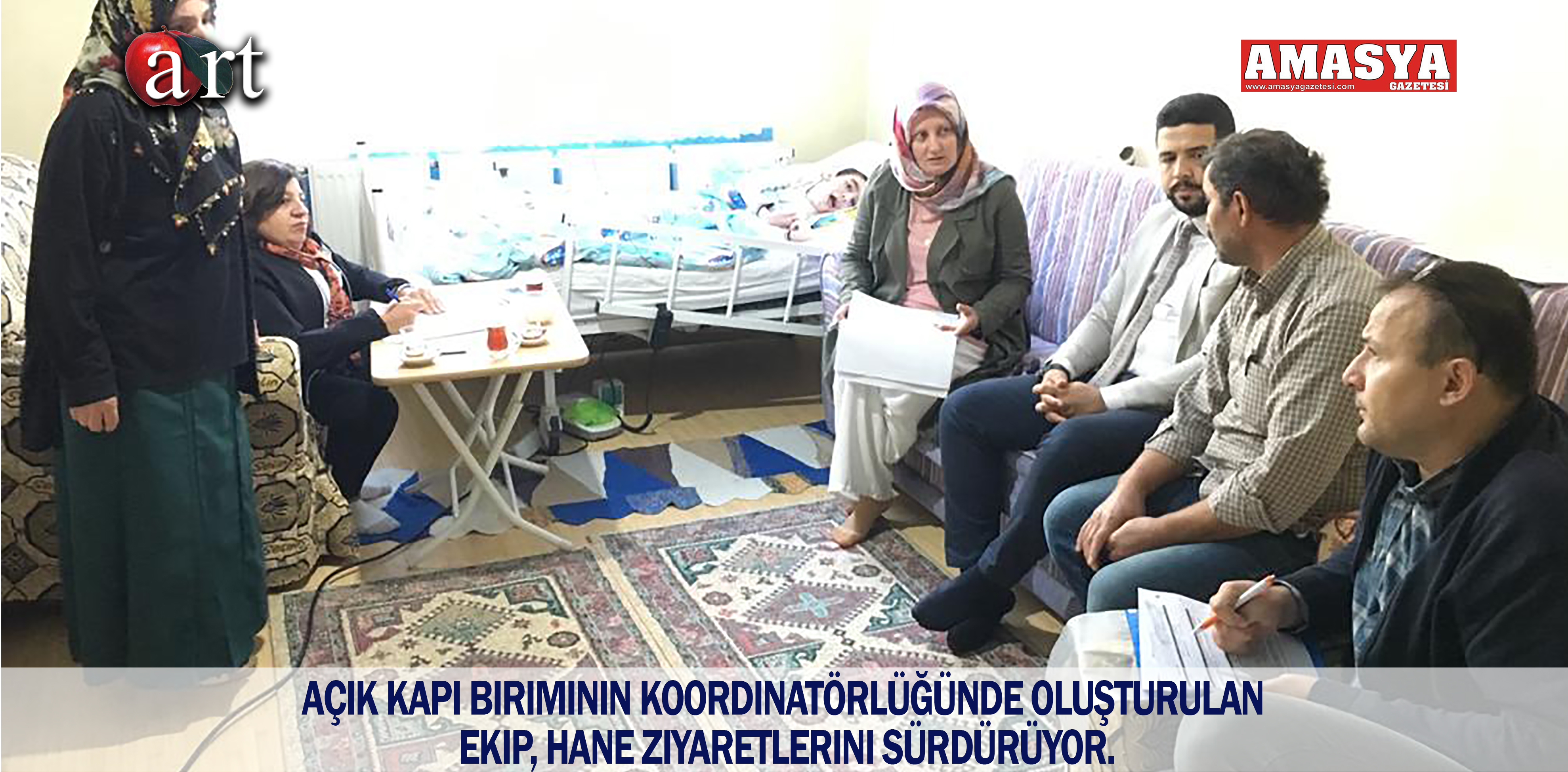 AÇIK KAPI BİRİMİNİN KOORDİNATÖRLÜĞÜNDE OLUŞTURULAN  EKİP, HANE ZİYARETLERİNİ SÜRDÜRÜYOR.