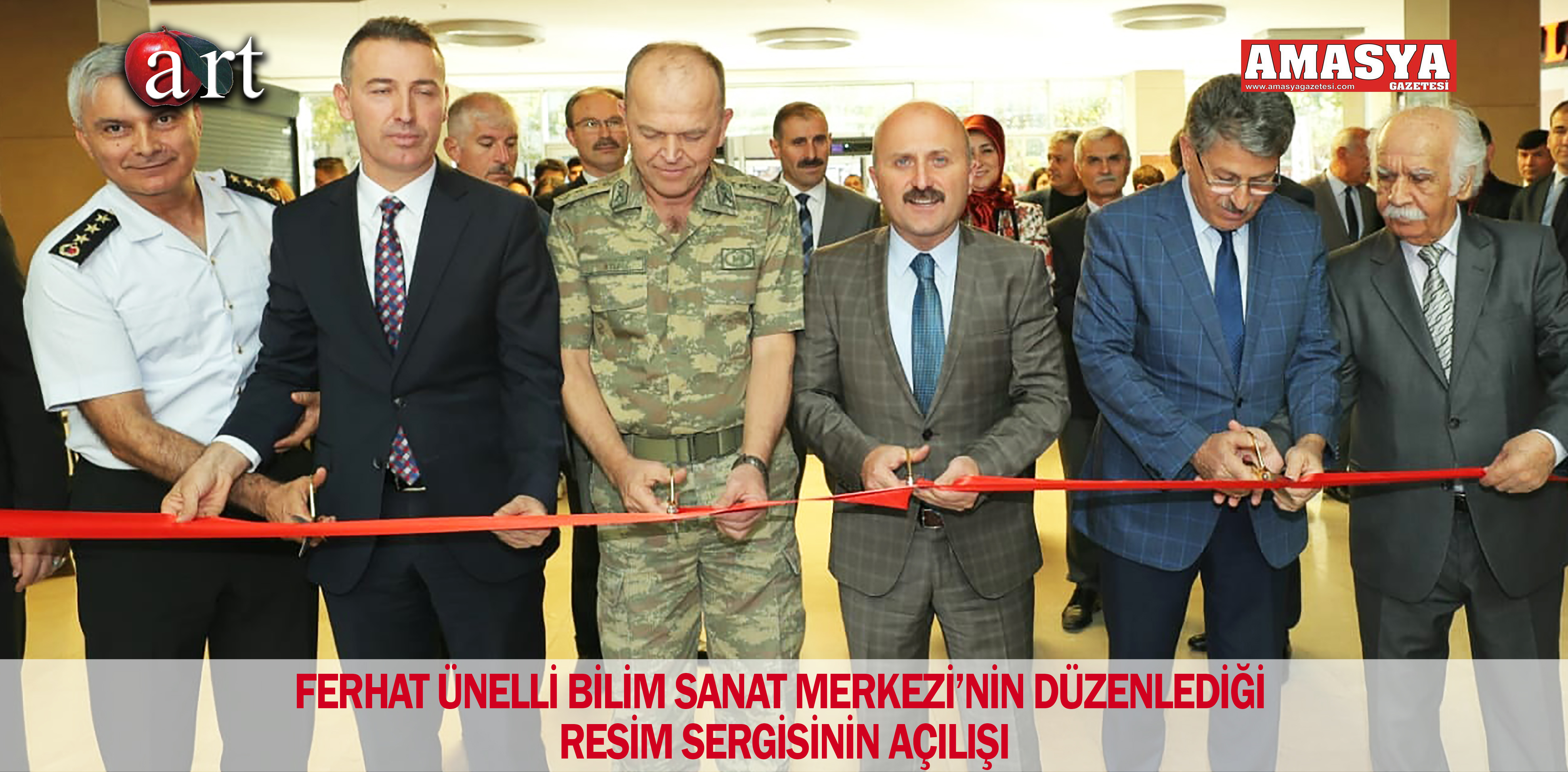 FERHAT ÜNELLİ BİLİM SANAT MERKEZİ’NİN DÜZENLEDİĞİ RESİM SERGİSİNİN AÇILIŞI