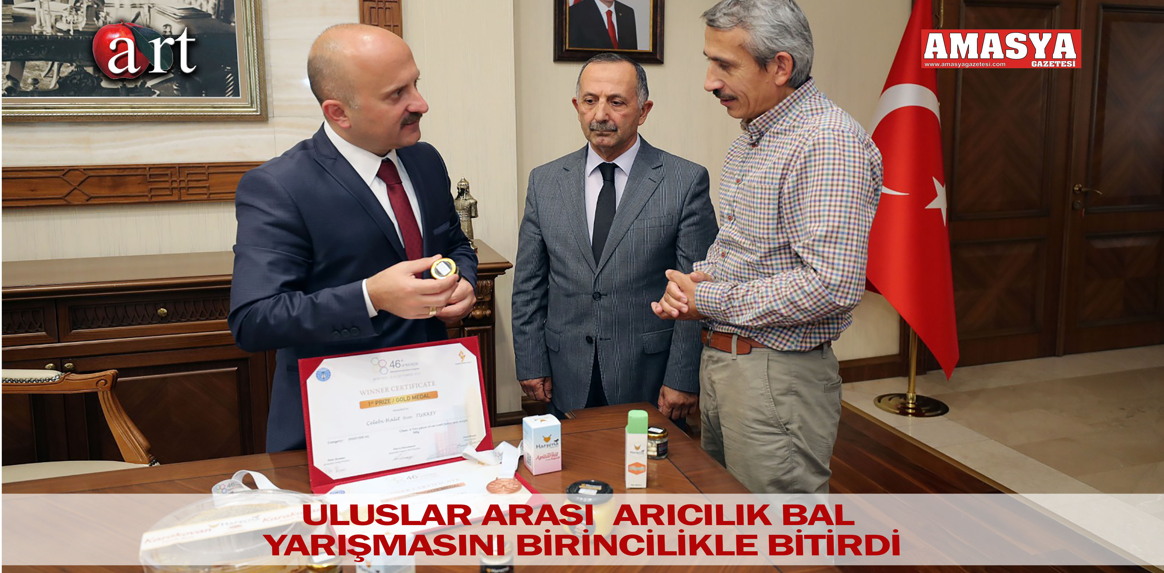 ULUSLAR ARASI  ARICILIK BAL YARIŞMASINI BİRİNCİLİKLE BİTİRDİ