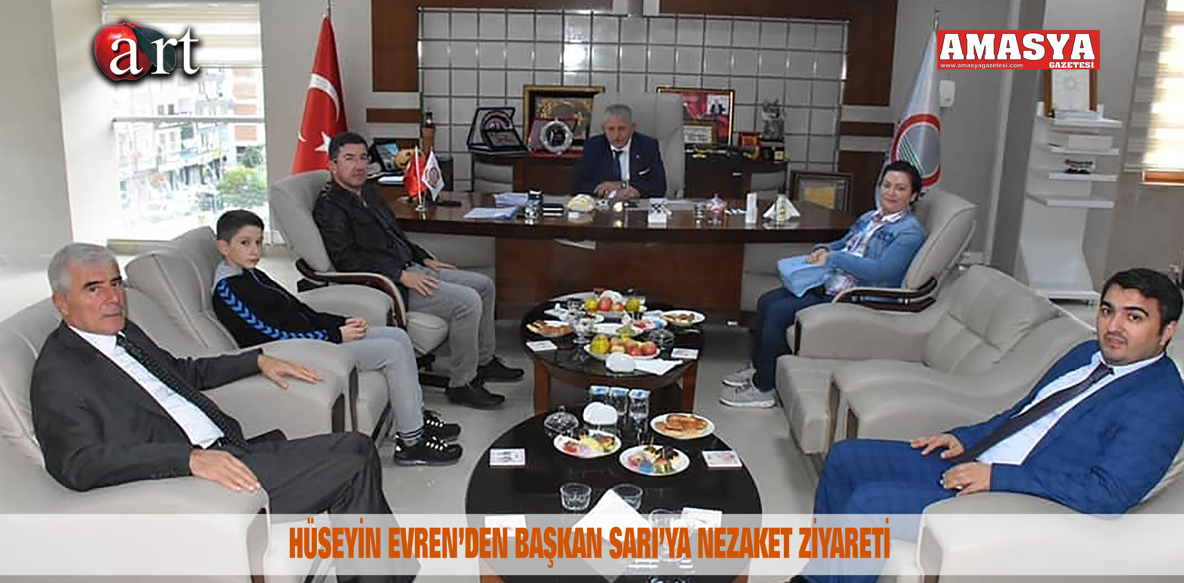 HÜSEYİN EVREN’DEN BAŞKAN SARI’YA NEZAKET ZİYARETİ