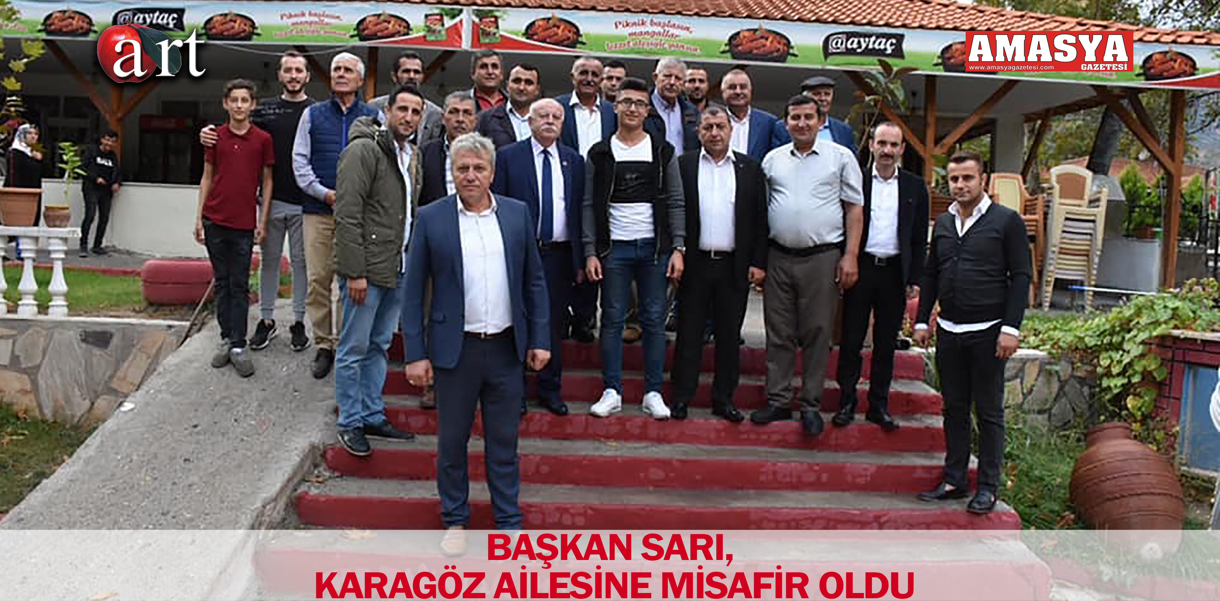 BAŞKAN SARI, KARAGÖZ AİLESİNE MİSAFİR OLDU