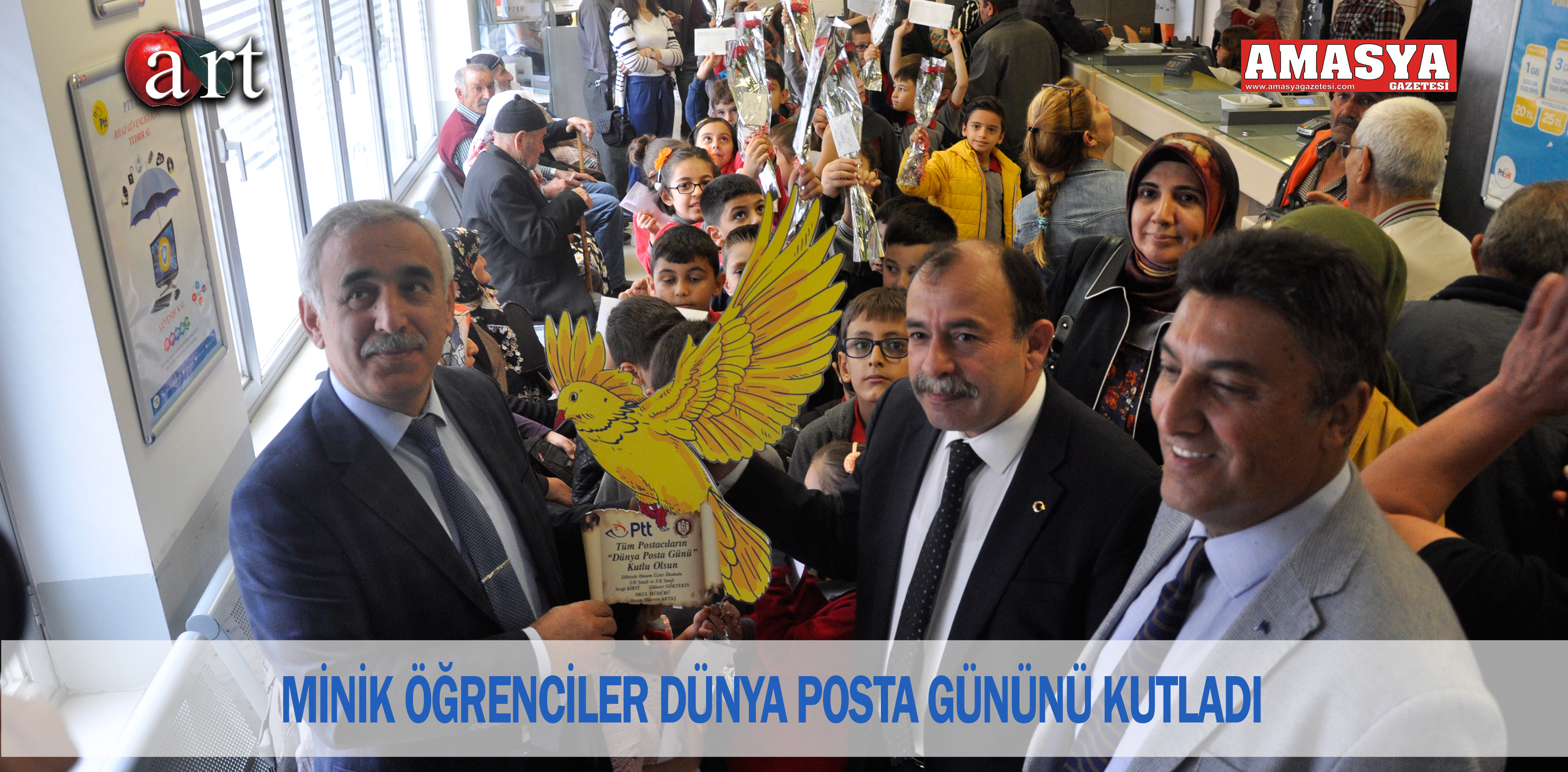 MİNİK ÖĞRENCİLER DÜNYA POSTA GÜNÜNÜ KUTLADI