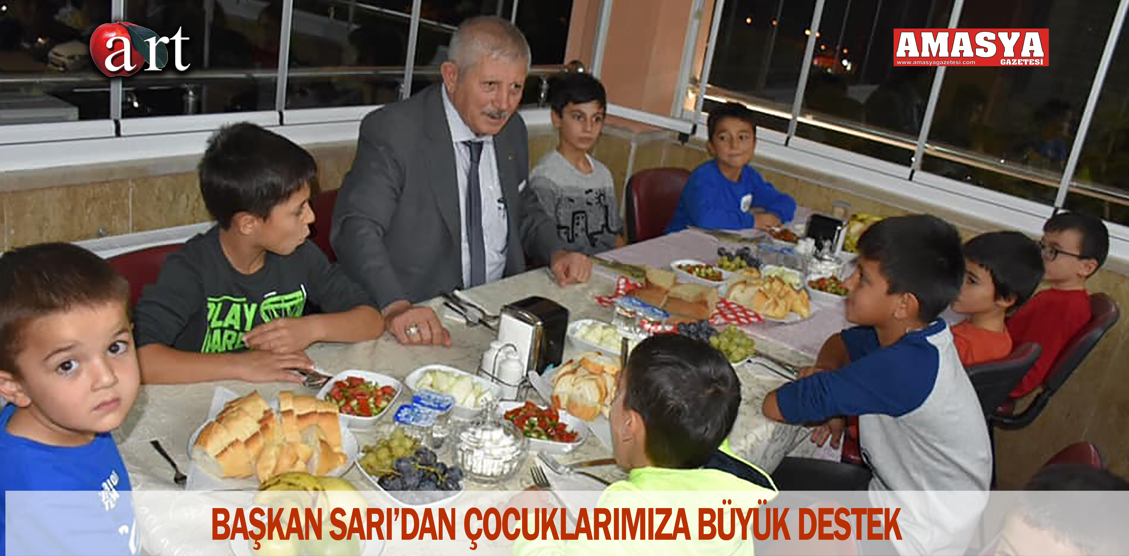 BAŞKAN SARI’DAN ÇOCUKLARIMIZA BÜYÜK DESTEK