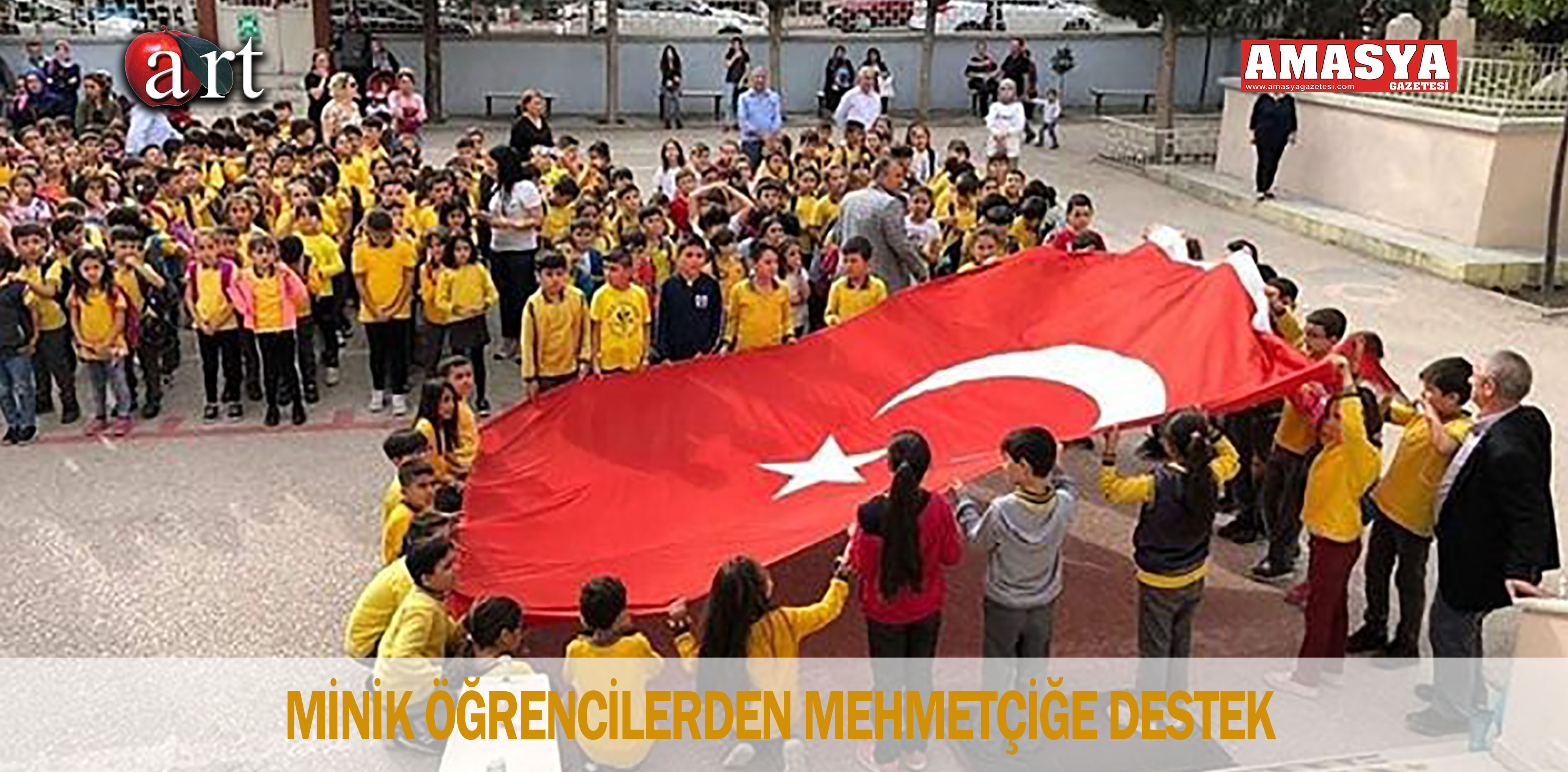 MİNİK ÖĞRENCİLERDENMEHMETÇİĞE DESTEK